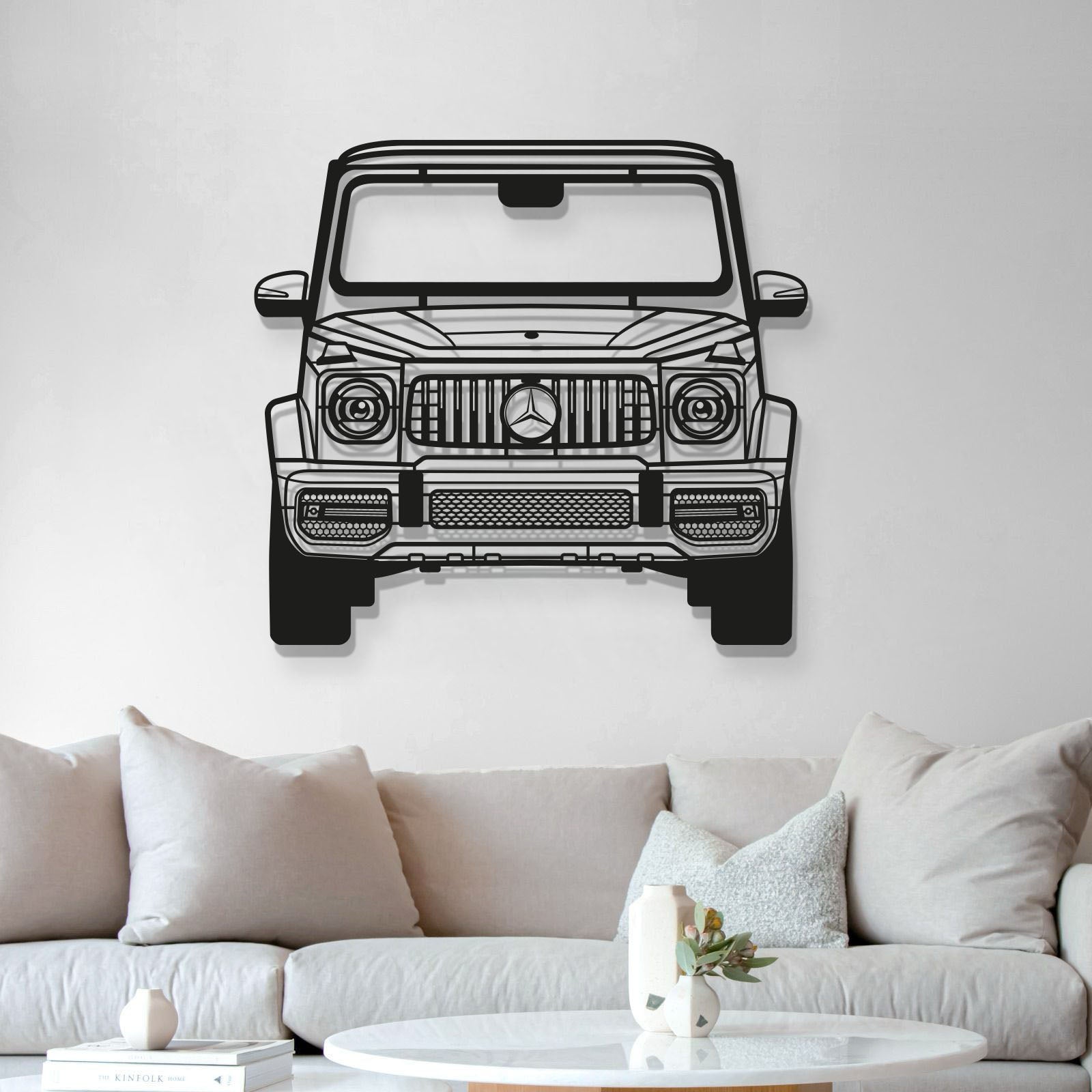 2019 G63 AMG Front View Metal Car Wall Art - MT1361