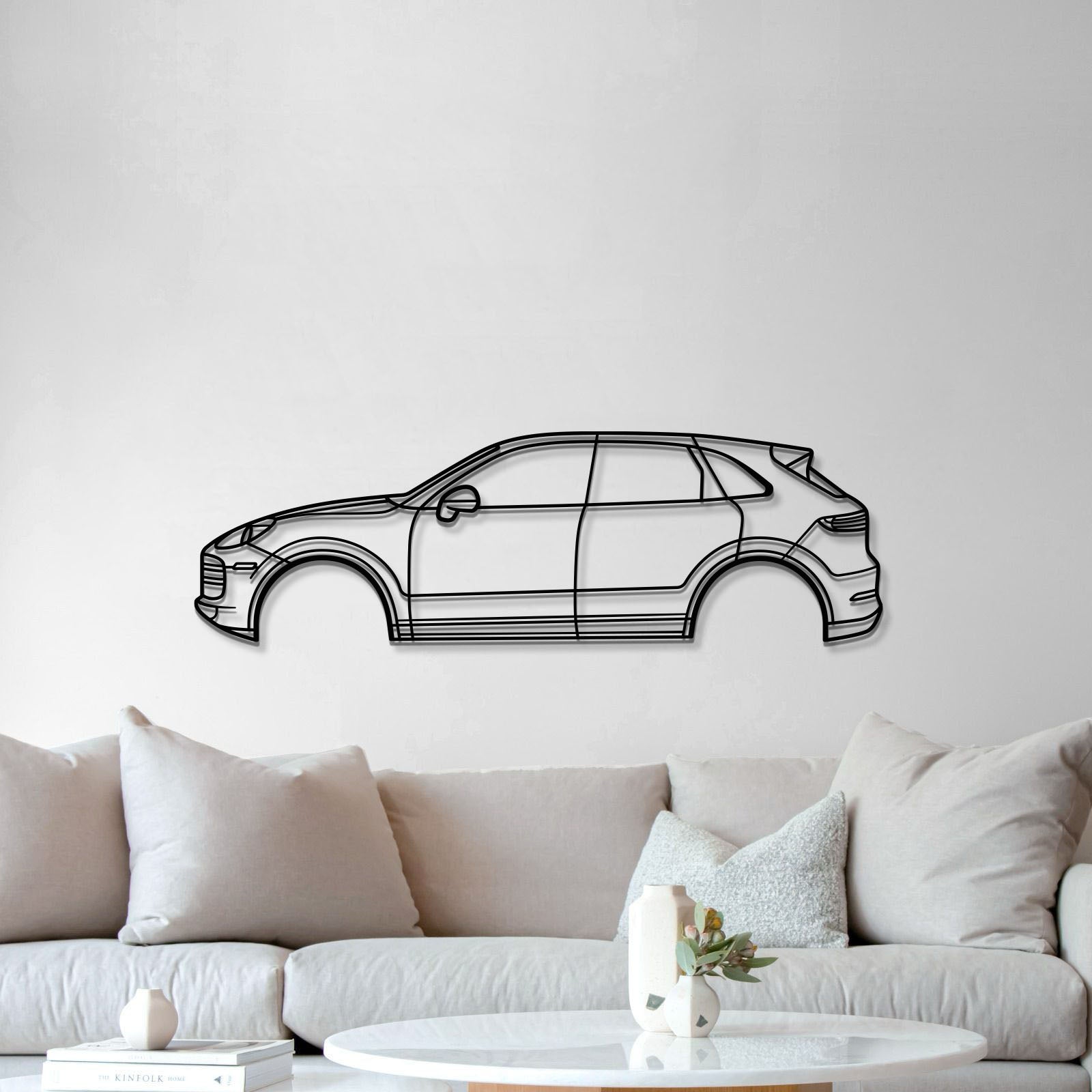 2019 Cayenne 3rd Gen Metal Car Wall Art - MT0650