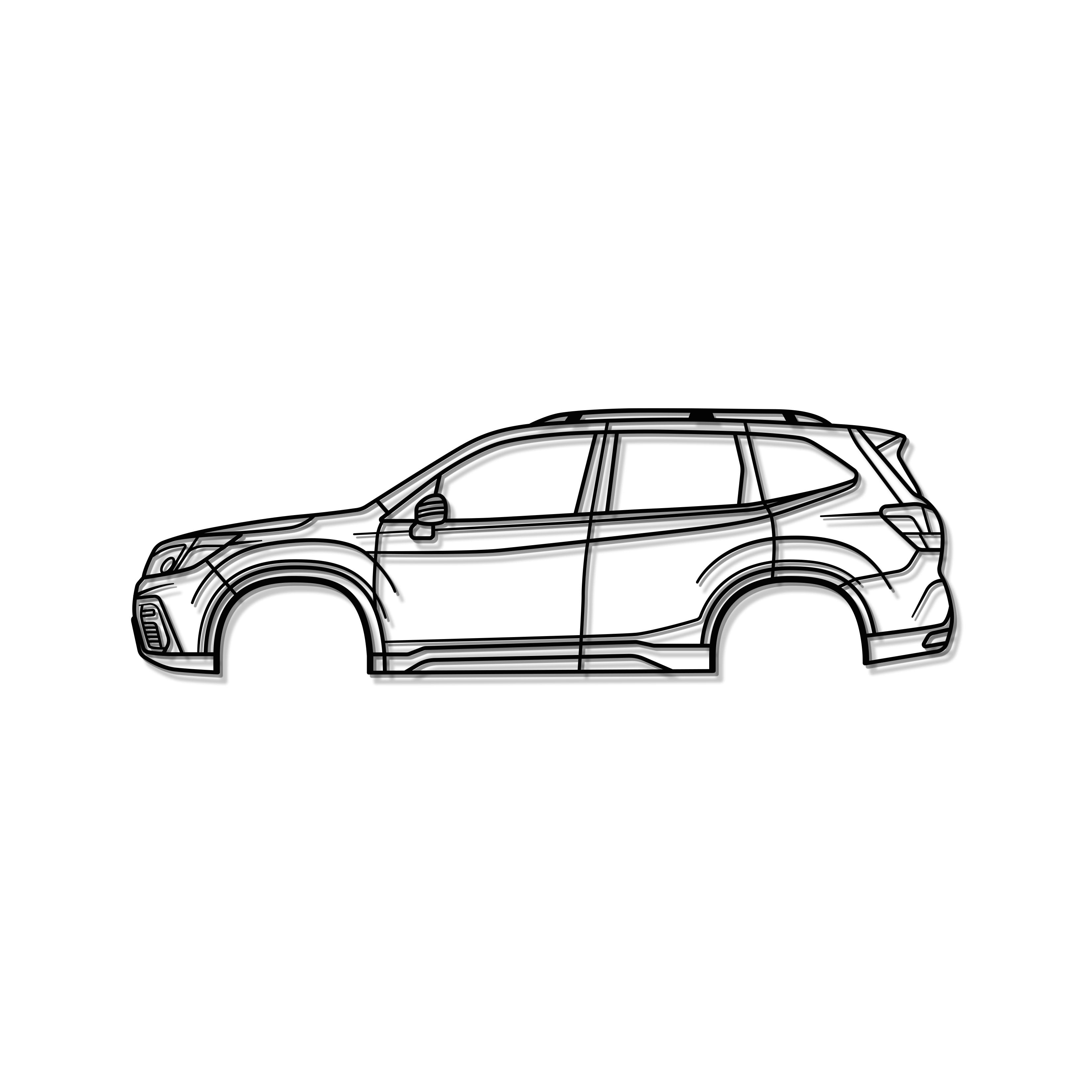 2019 Forester 5th Gen Metal Car Wall Art - MT0662