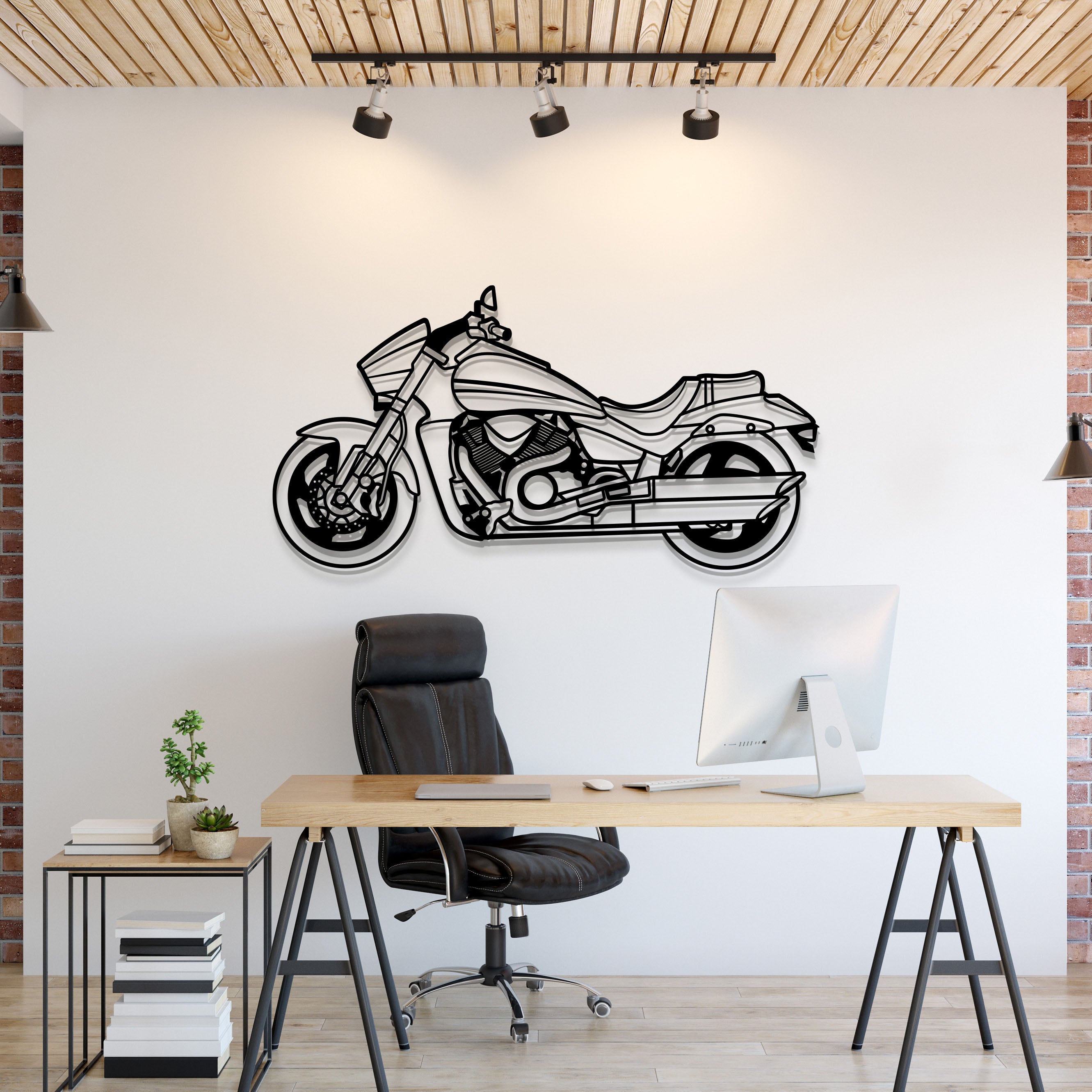 2019 M109R Boss Metal Motorcycle Wall Art - MT1413