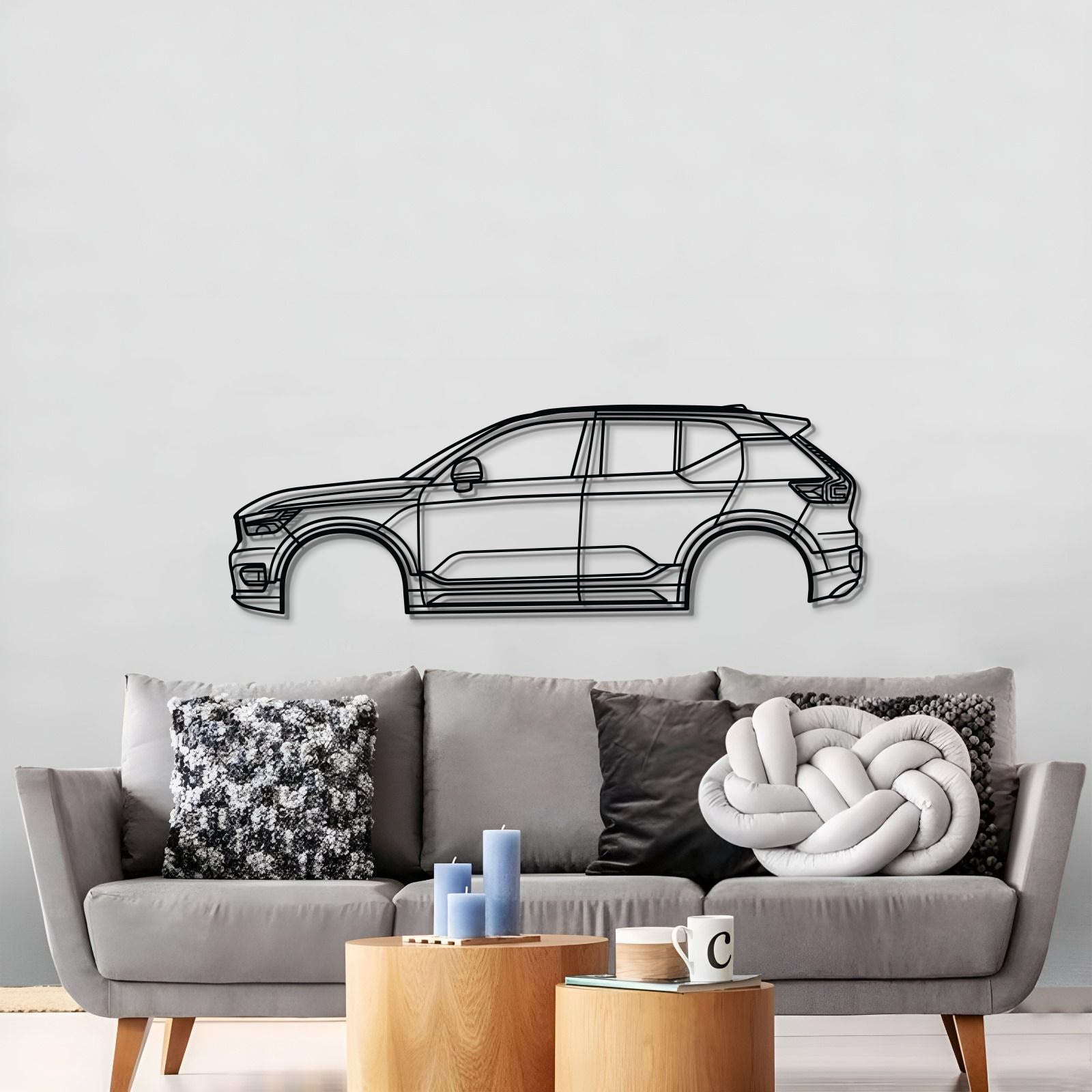 2019 XC40 1st Gen Metal Car Wall Art - MT0688