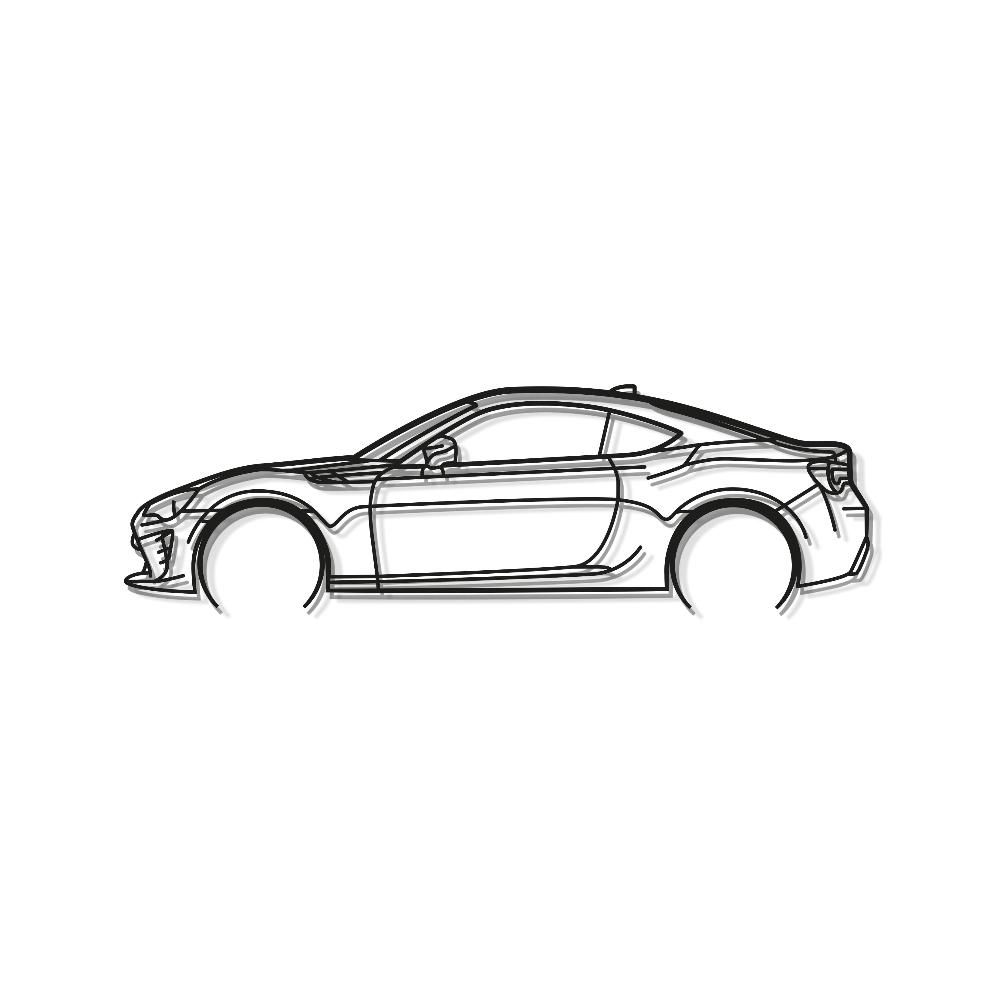 2017 GT86 Detailed Metal Car Wall Art - MT0597