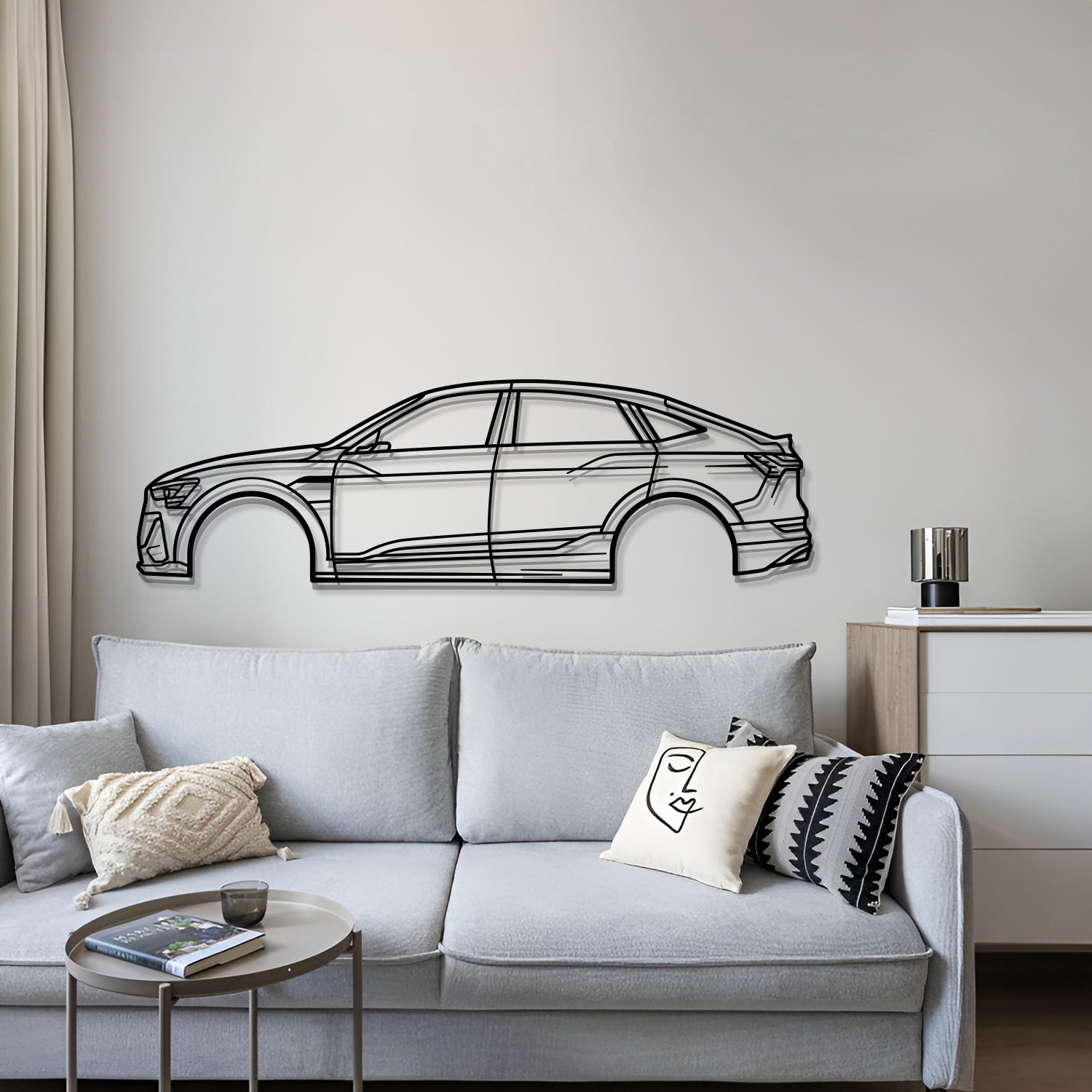 2020 e-tron Sportback 1st Gen Metal Car Wall Art - MT0702