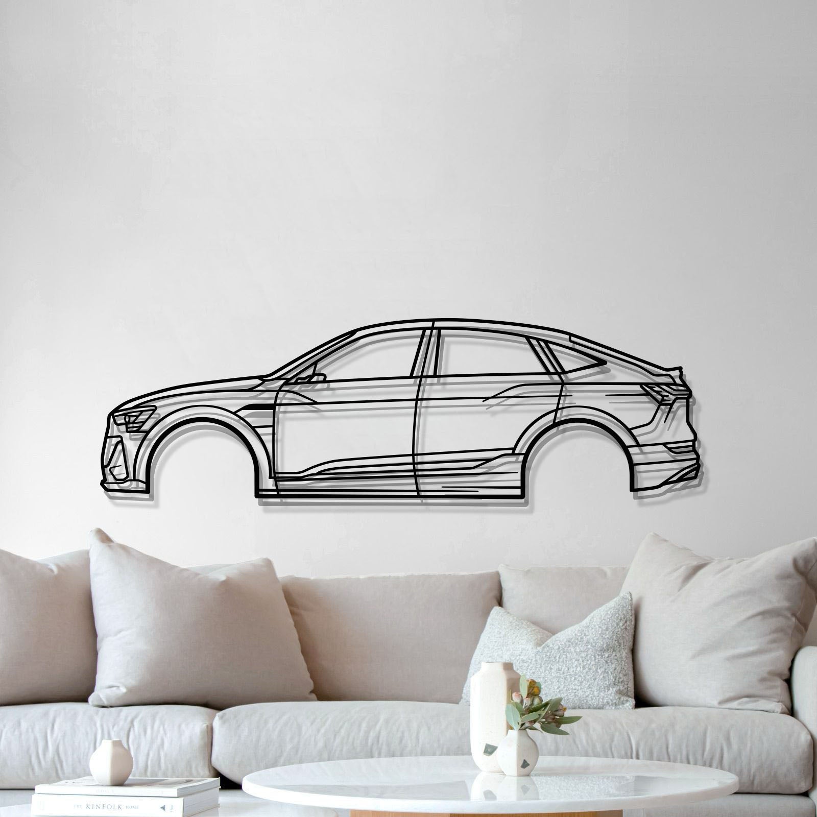 2020 e-tron Sportback 1st Gen Metal Car Wall Art - MT0702