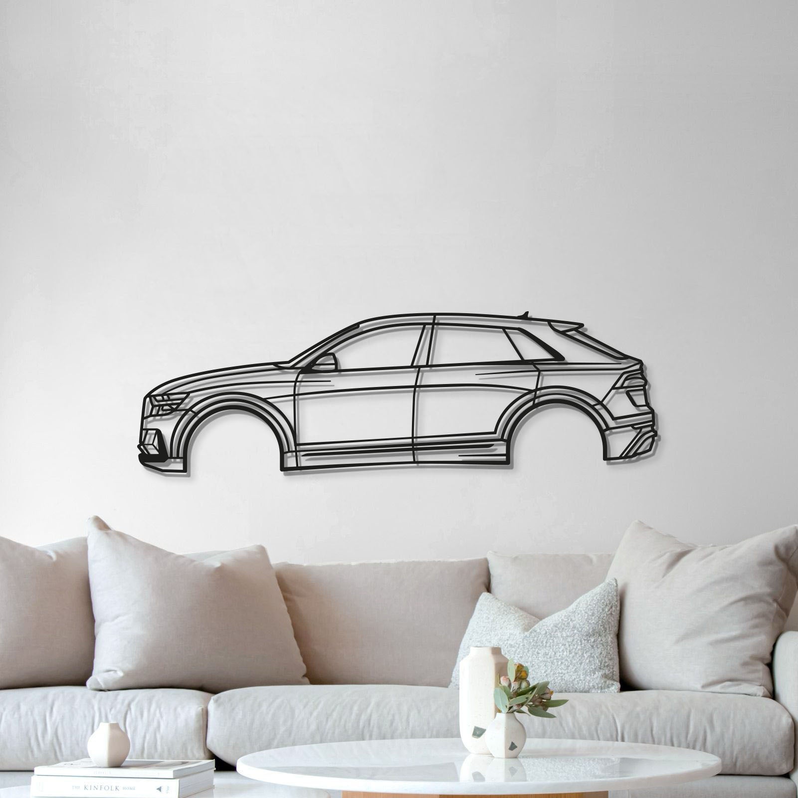 2020 RS Q8 1st Gen Metal Car Wall Art - MT0719