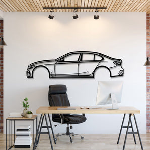 2020 BMW M340i metal car wall art minimalist sedan silhouette decor
