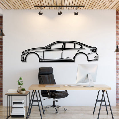 2020 BMW M340i metal car wall art minimalist sedan silhouette decor