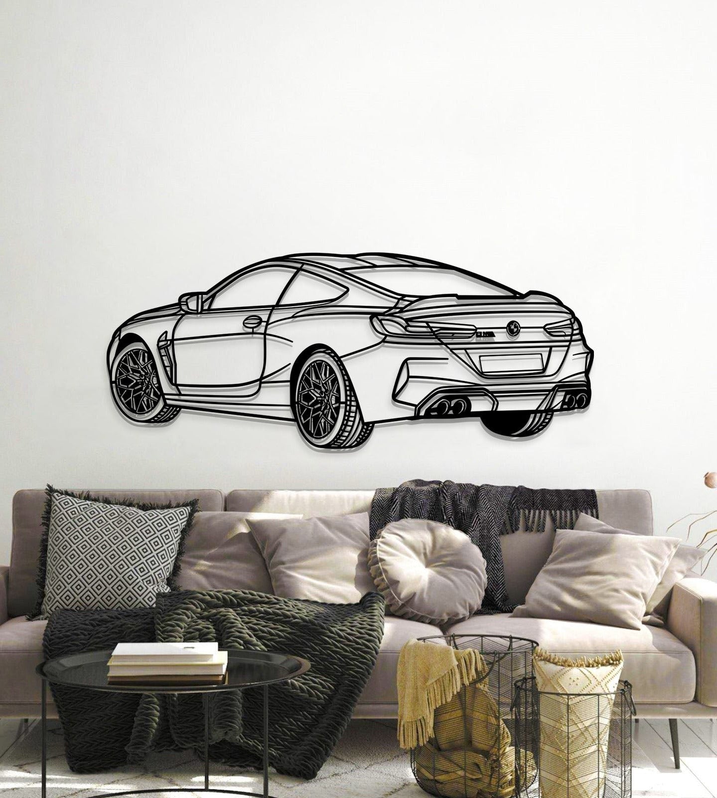 2020 M8 Competition Perspective Metal Car Wall Art - MT1144