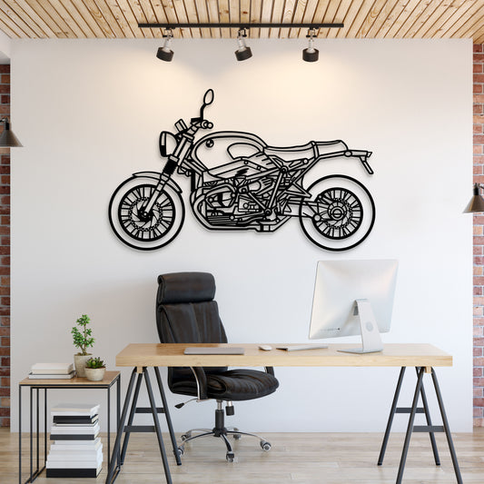 2020 R Nine T Metall Motorrad Wandkunst - MT1385