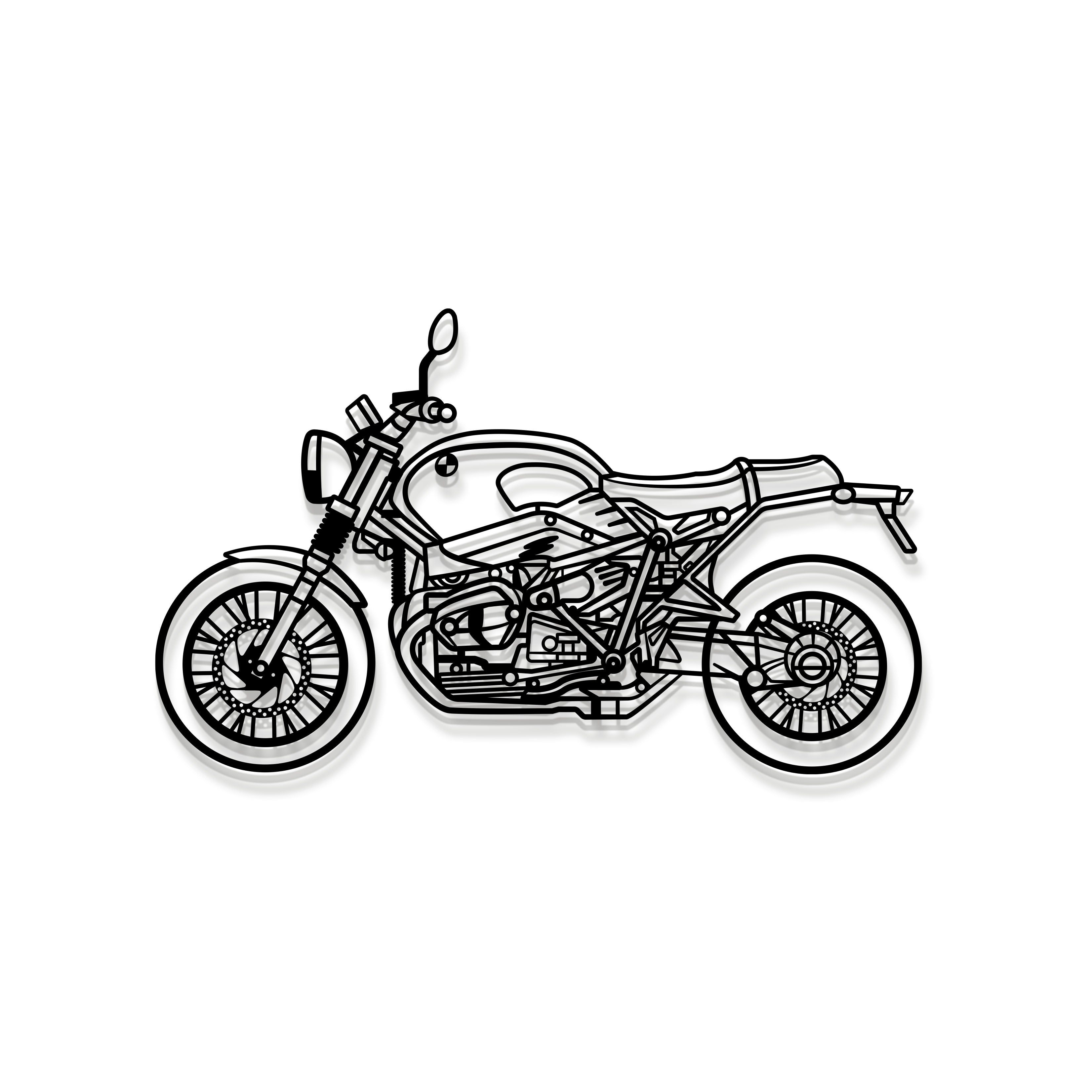 2020 R Nine T Metal Motorcycle Wall Art - MT1385