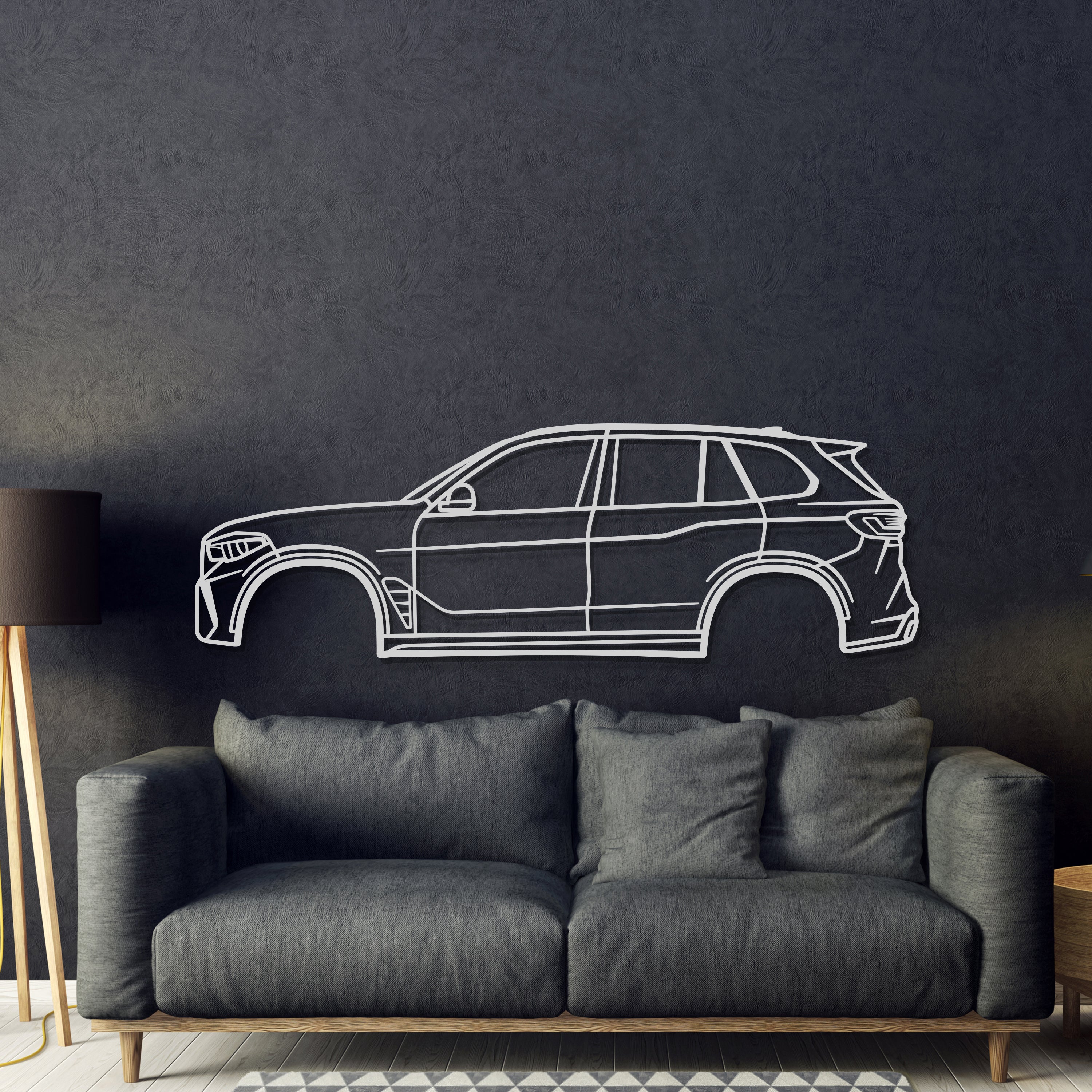 2020 X5 M F95 4th Gen Metal Car Wall Art - MT0728