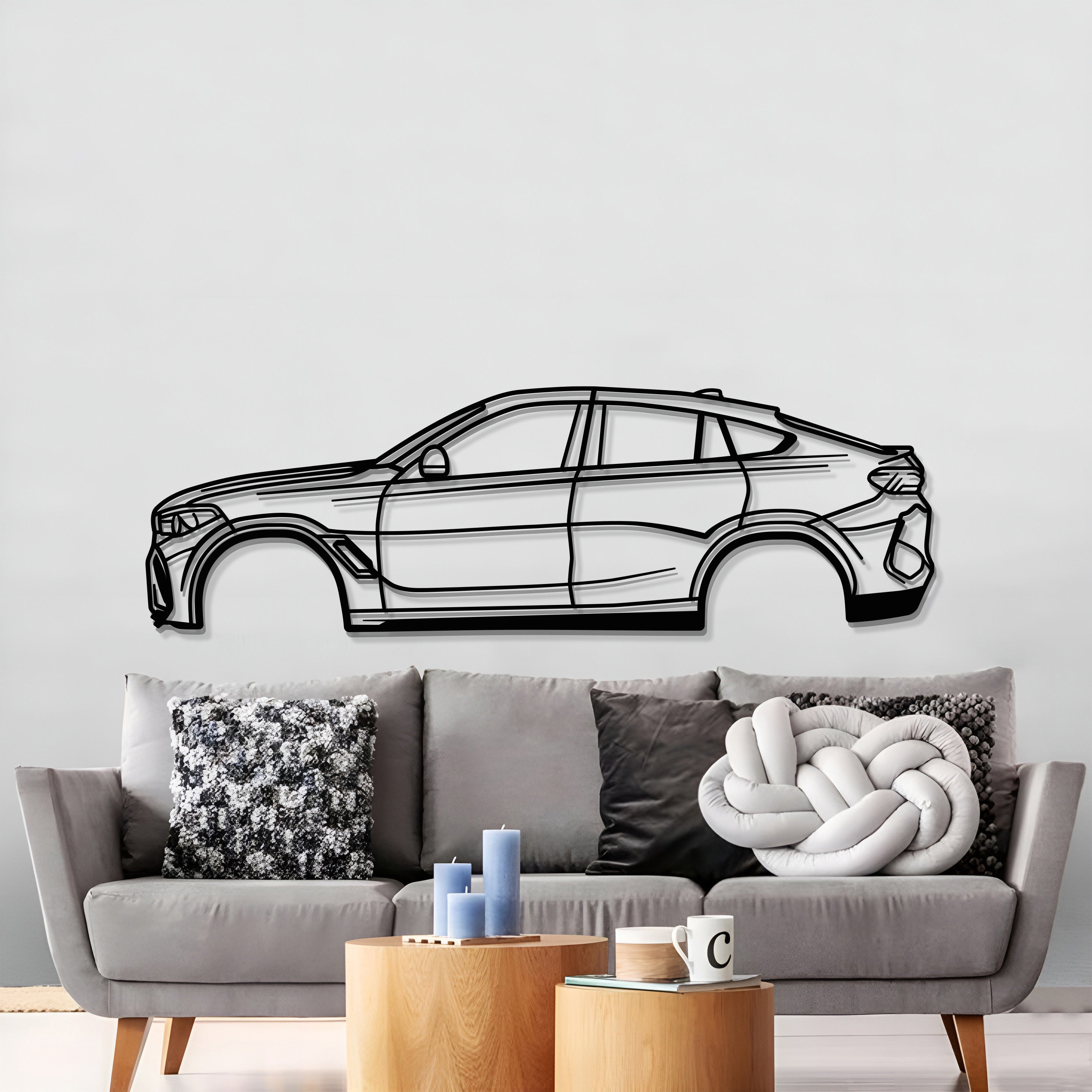 2020 X6 M F96 3rd Gen Metal Car Wall Art - MT0730