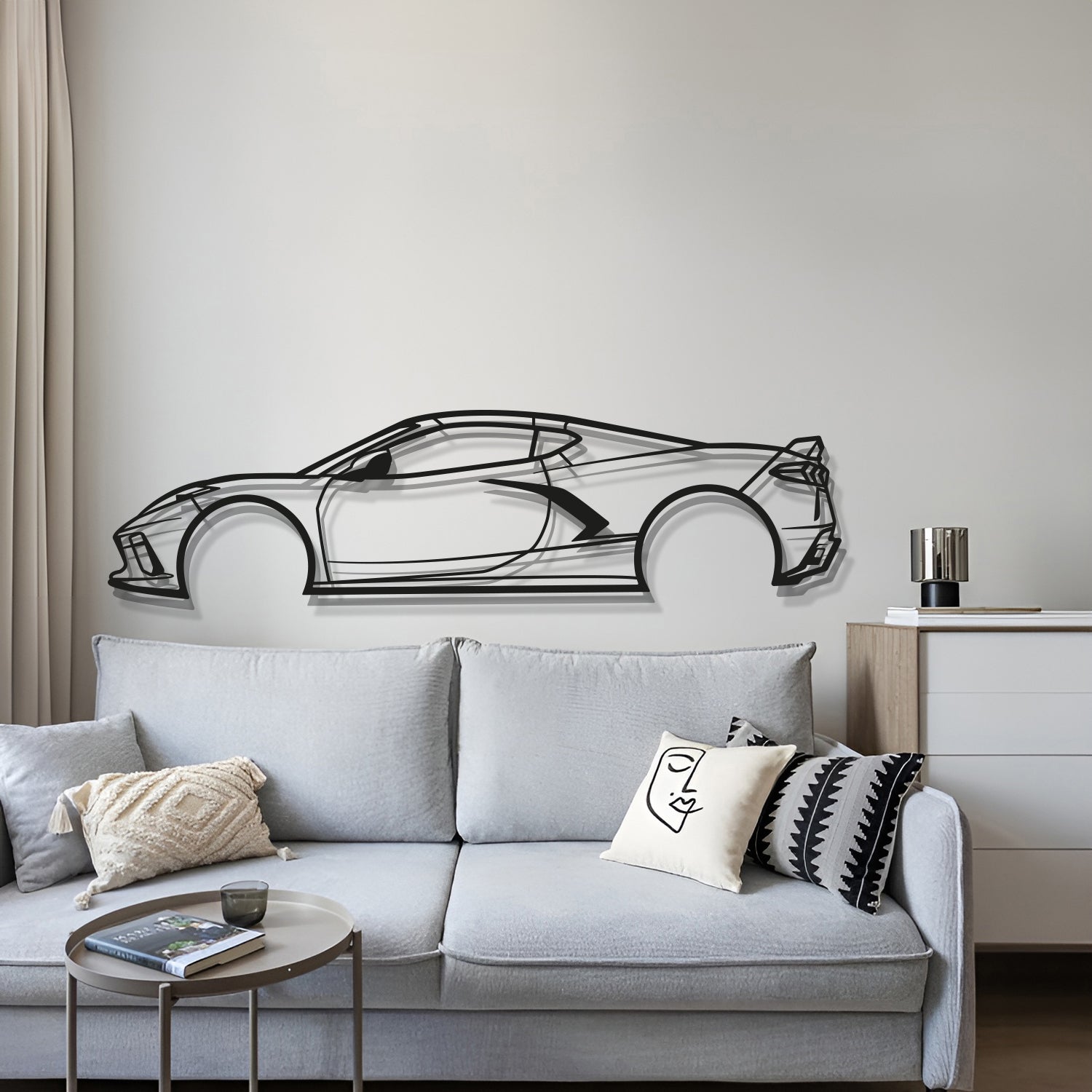 2020 Corvette Metal Car Wall Art - MT0698