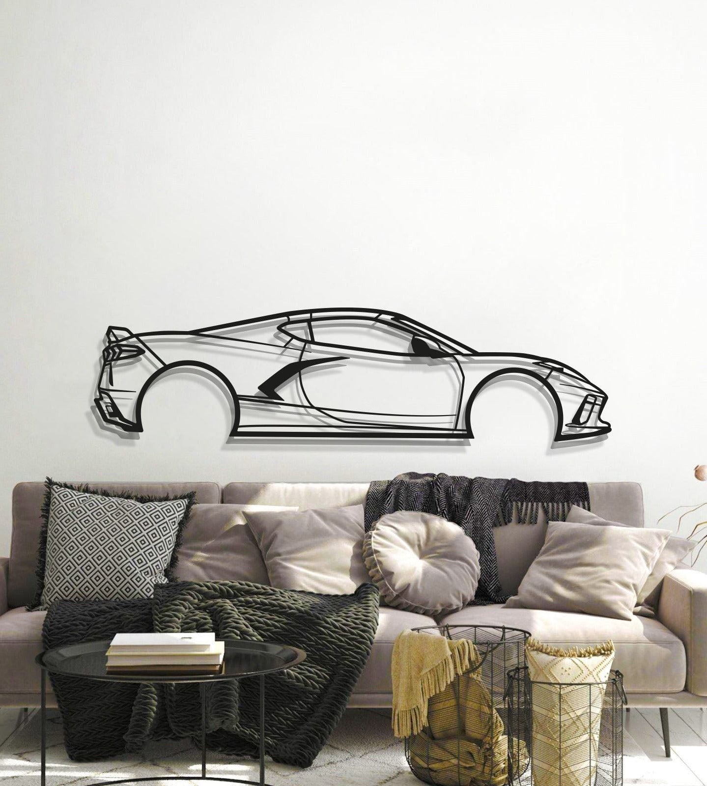 2020 Corvette Metal Car Wall Art - MT0698