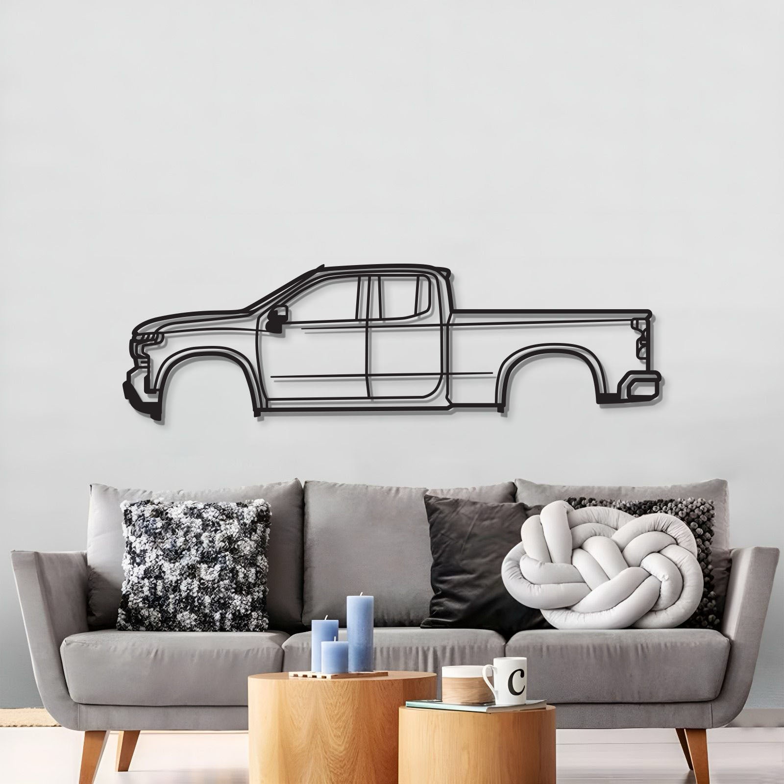 2020 Silverado 2500HD 4th Gen Metal Car Wall Art - MT0720