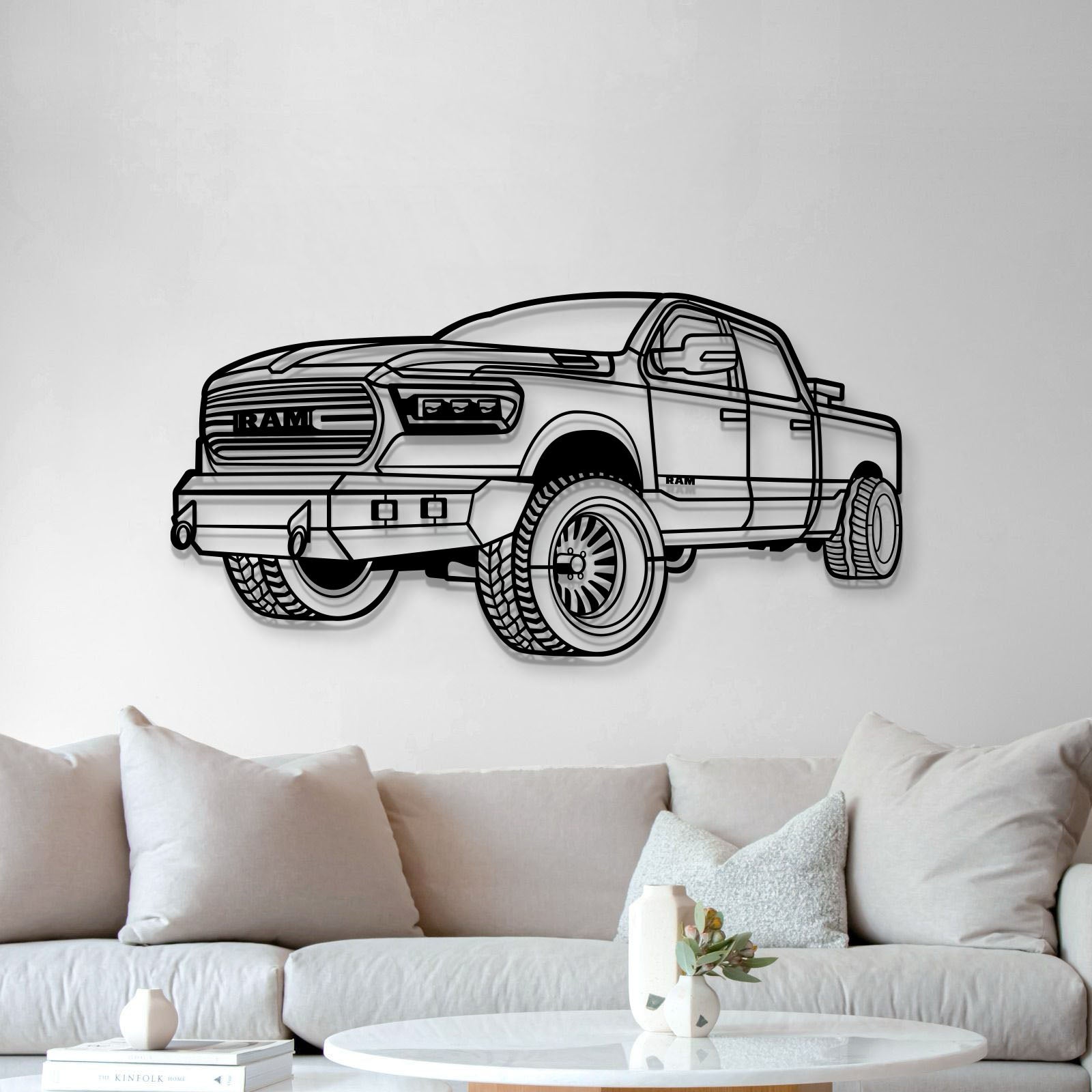 2020 RAM 1500 Perspective Metal Car Wall Art - MT1318