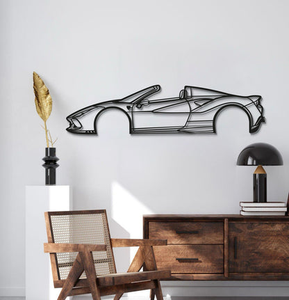 2020 F8 Tributo Spider Verison Metal Car Wall Art - MT0707