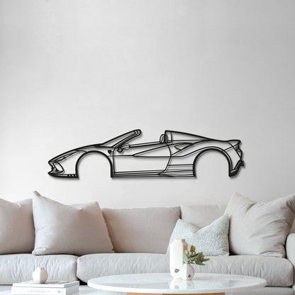 2020 F8 Tributo Spider Verison Metal Car Wall Art - MT0707