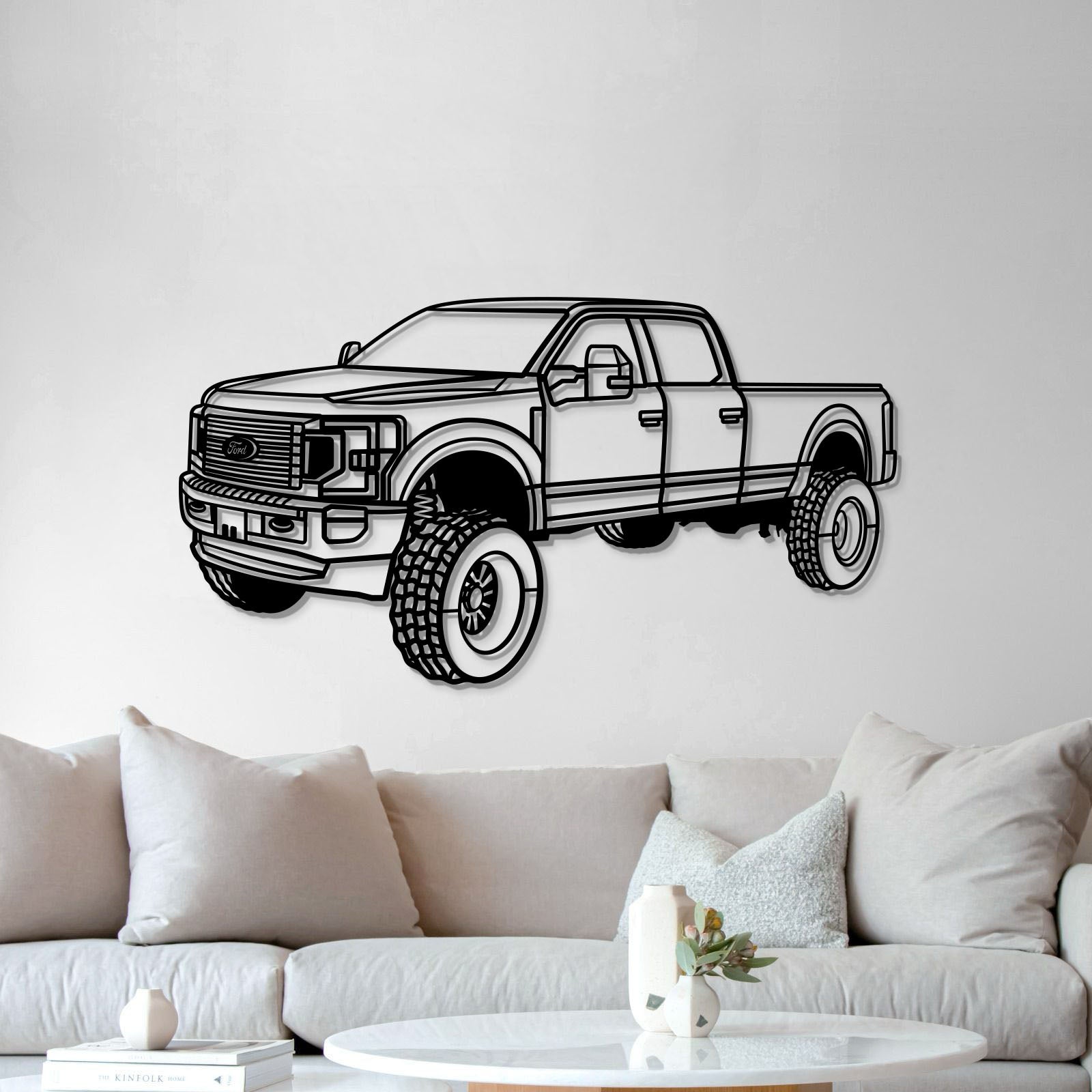 2020 F-250 Superduty Perspective Metal Car Wall Art - MT1160