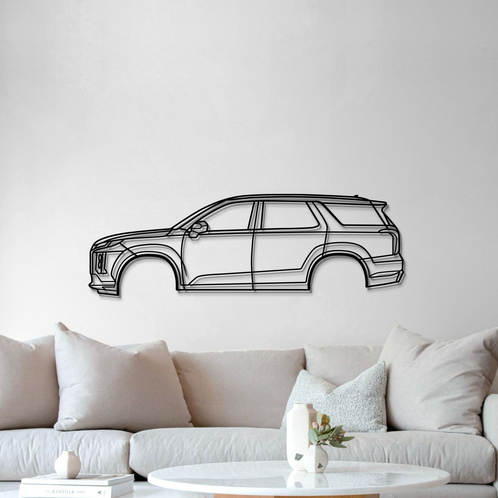 2020 Palisade 1st Gen (LX2) Metal Car Wall Art - MT0717