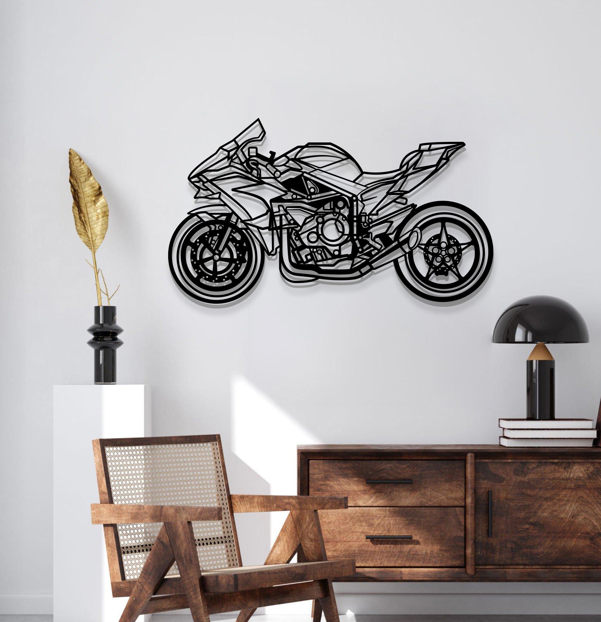 2020 H2R Metal Motorcycle Wall Art - MT1406