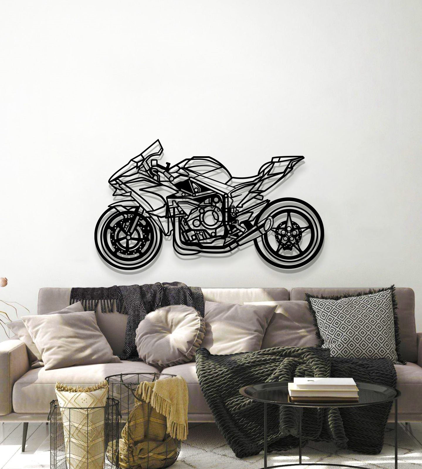 2020 H2R Metal Motorcycle Wall Art - MT1406