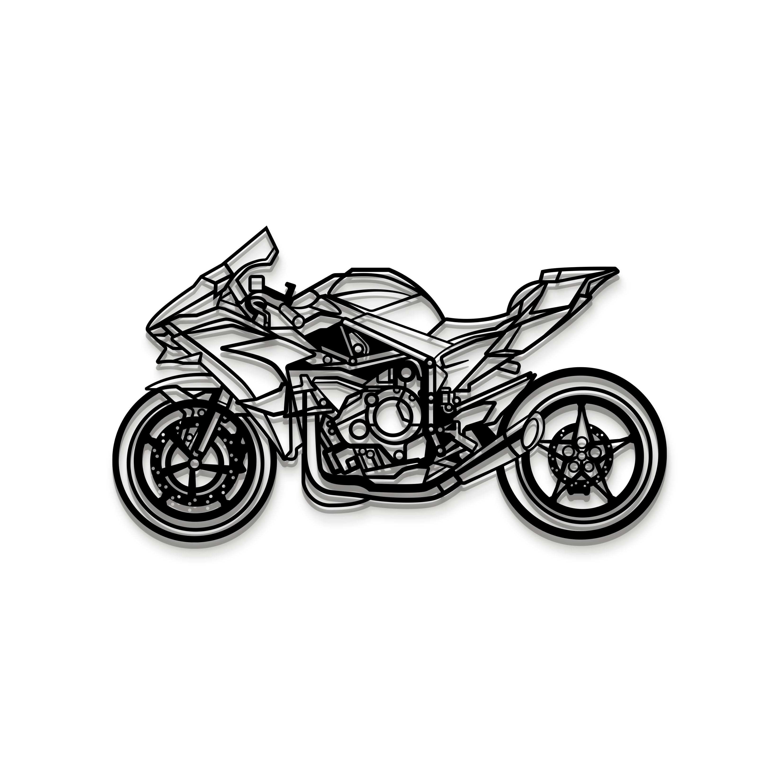 2020 H2R Metal Motorcycle Wall Art - MT1406