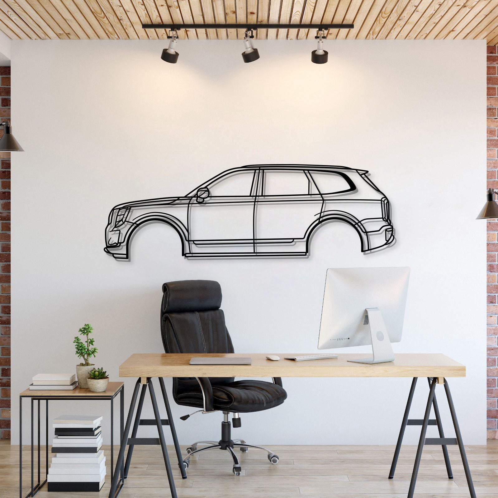 2020 Telluride 1st Gen Metal Car Wall Art - MT0724