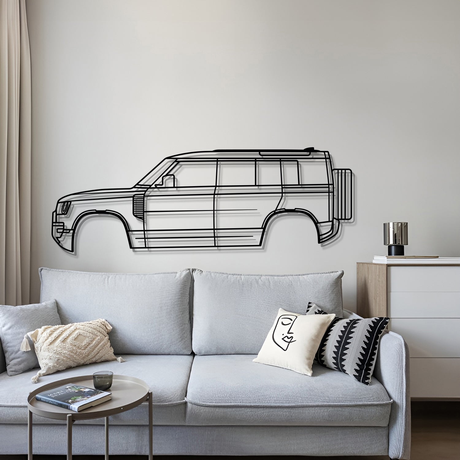 2020 Defender 110X Metal Car Wall Art - MT0700