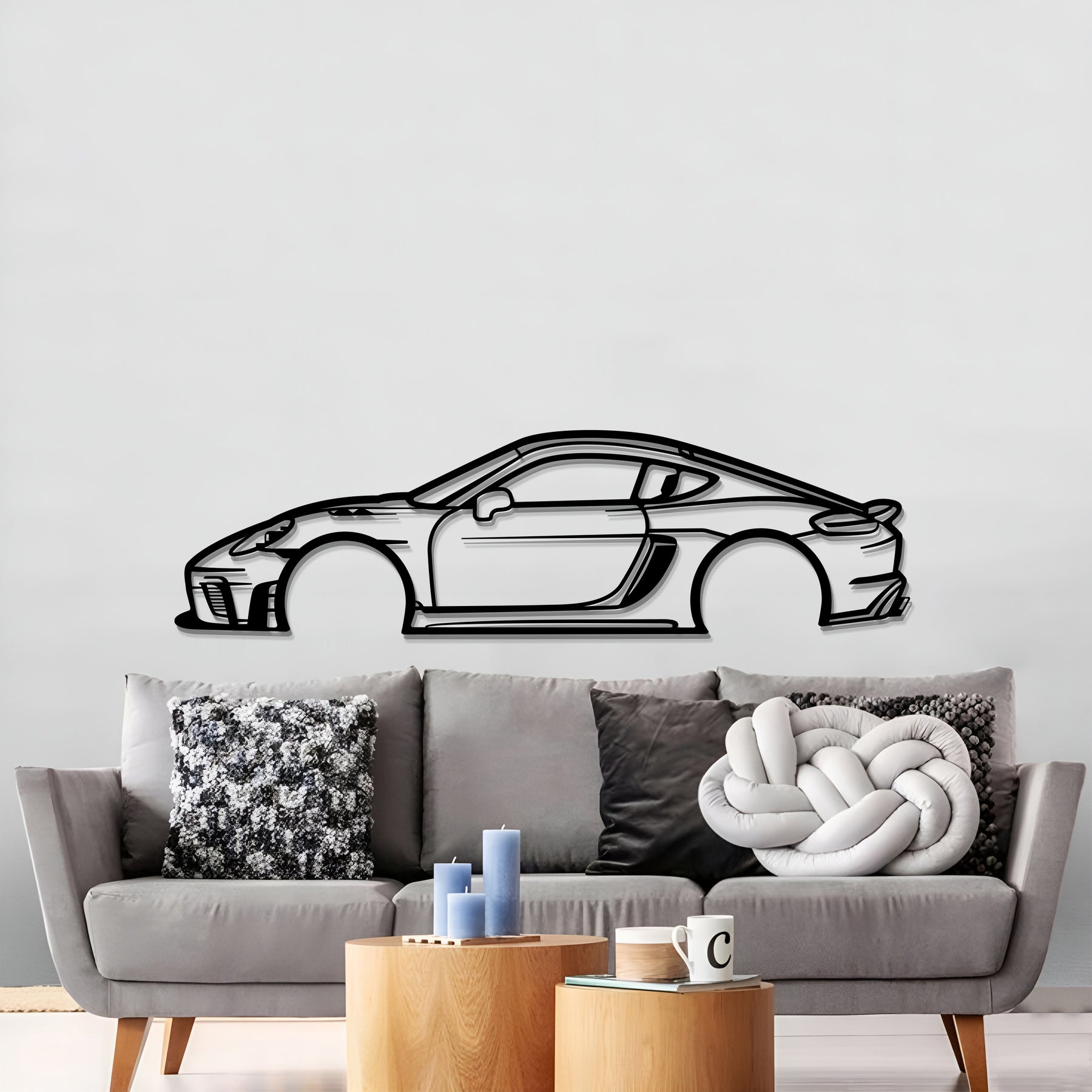 2020 Cayman 718 GT4RS Metal Car Wall Art - MT0695