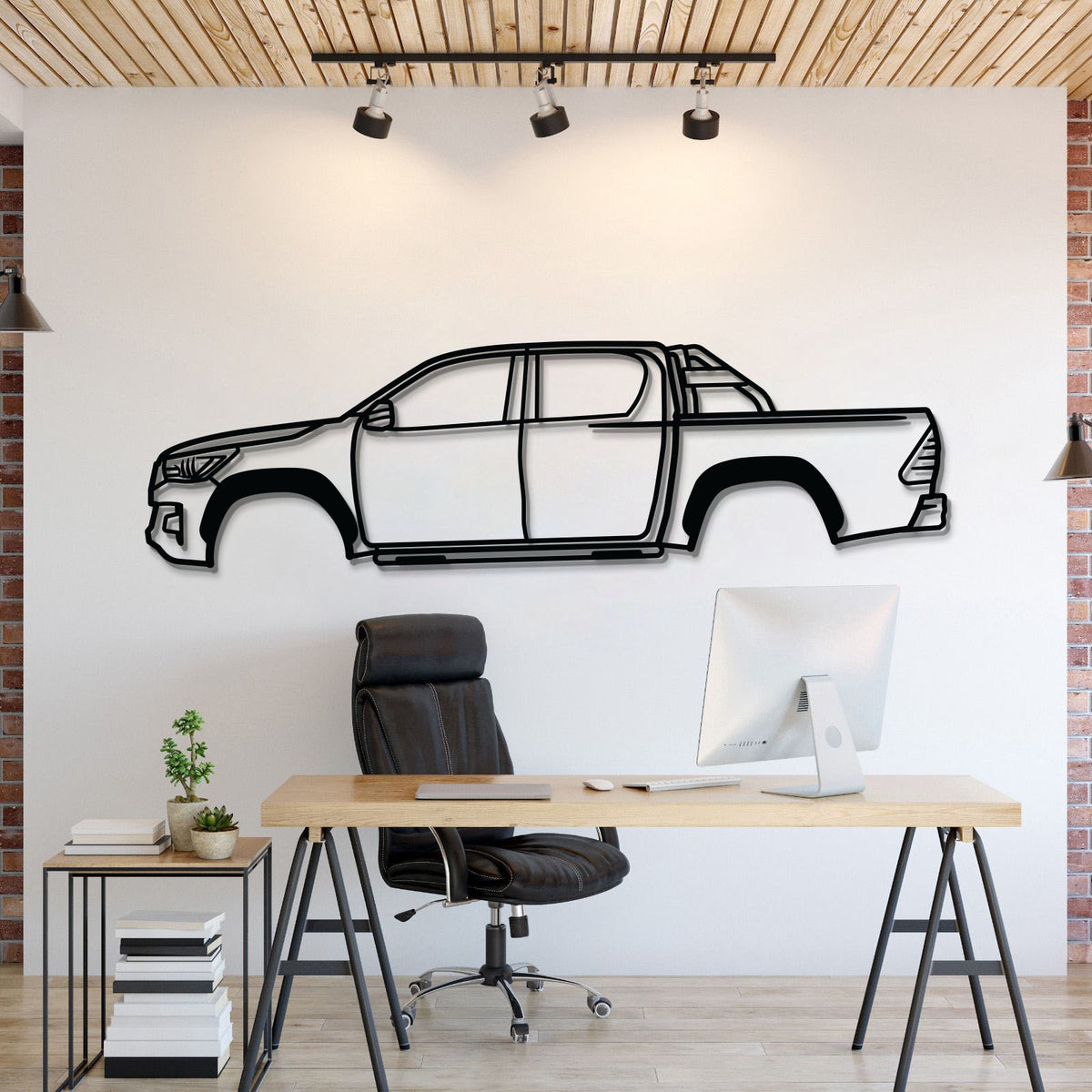 2020 Hilux Metal Car Wall Art - MT0713