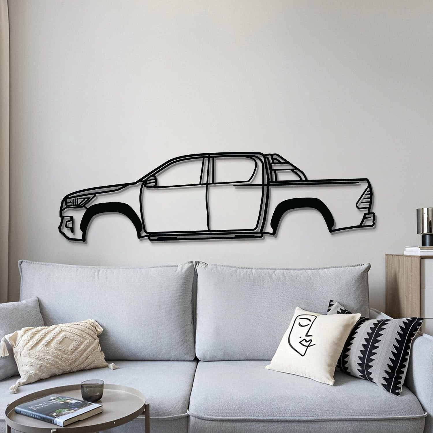 2020 Hilux Metal Car Wall Art - MT0713