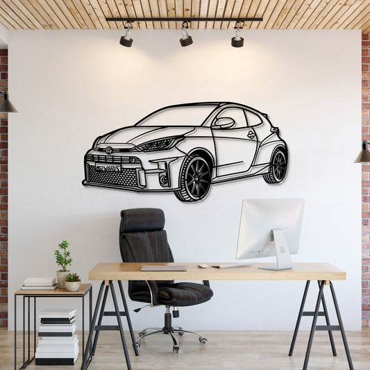 2021 Yaris Perspektive Metall Auto Wandkunst - MT1192