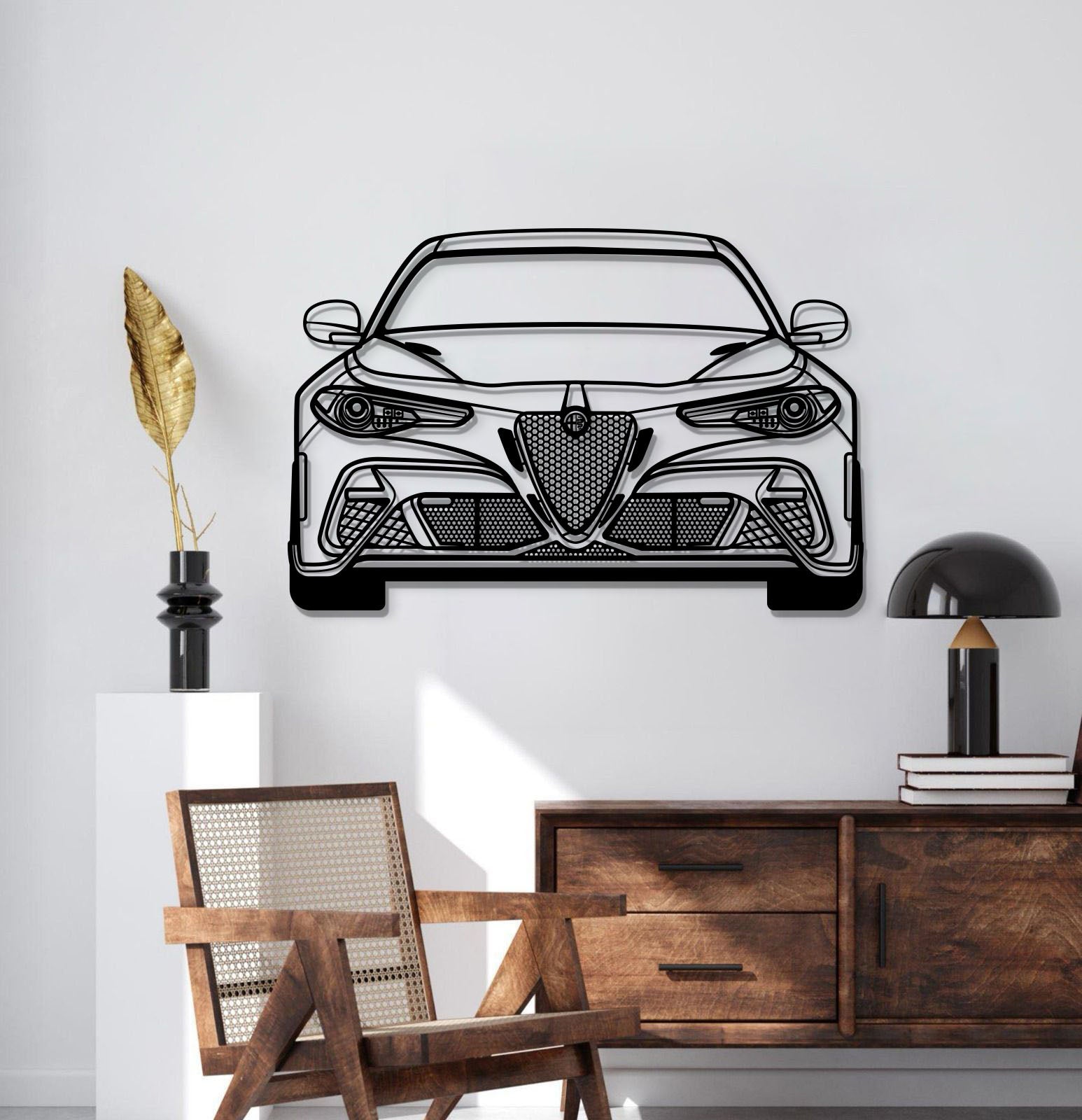 2021 Guilia GTA M Metal Car Wall Art - MT0751