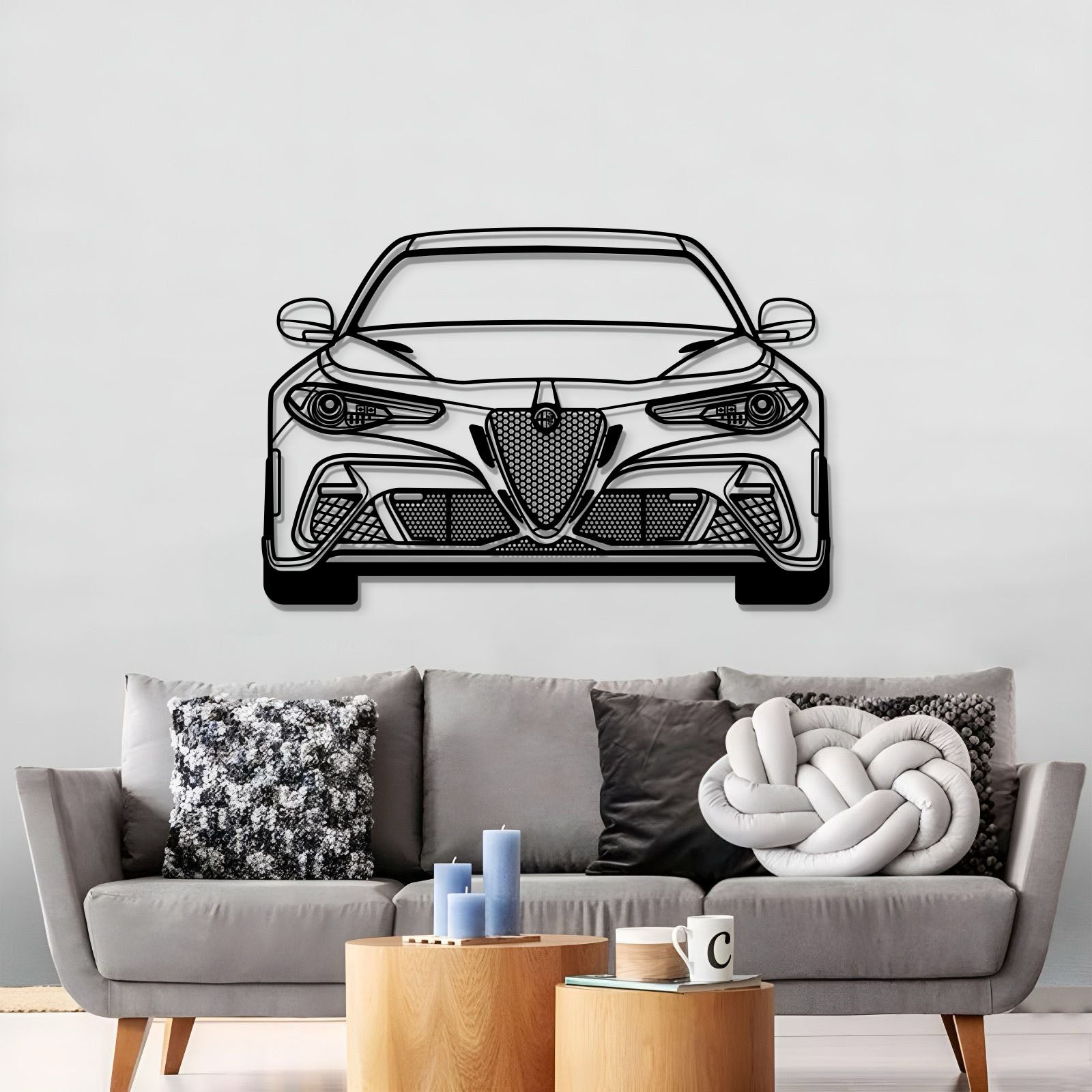 2021 Guilia GTA M Metal Car Wall Art - MT0751