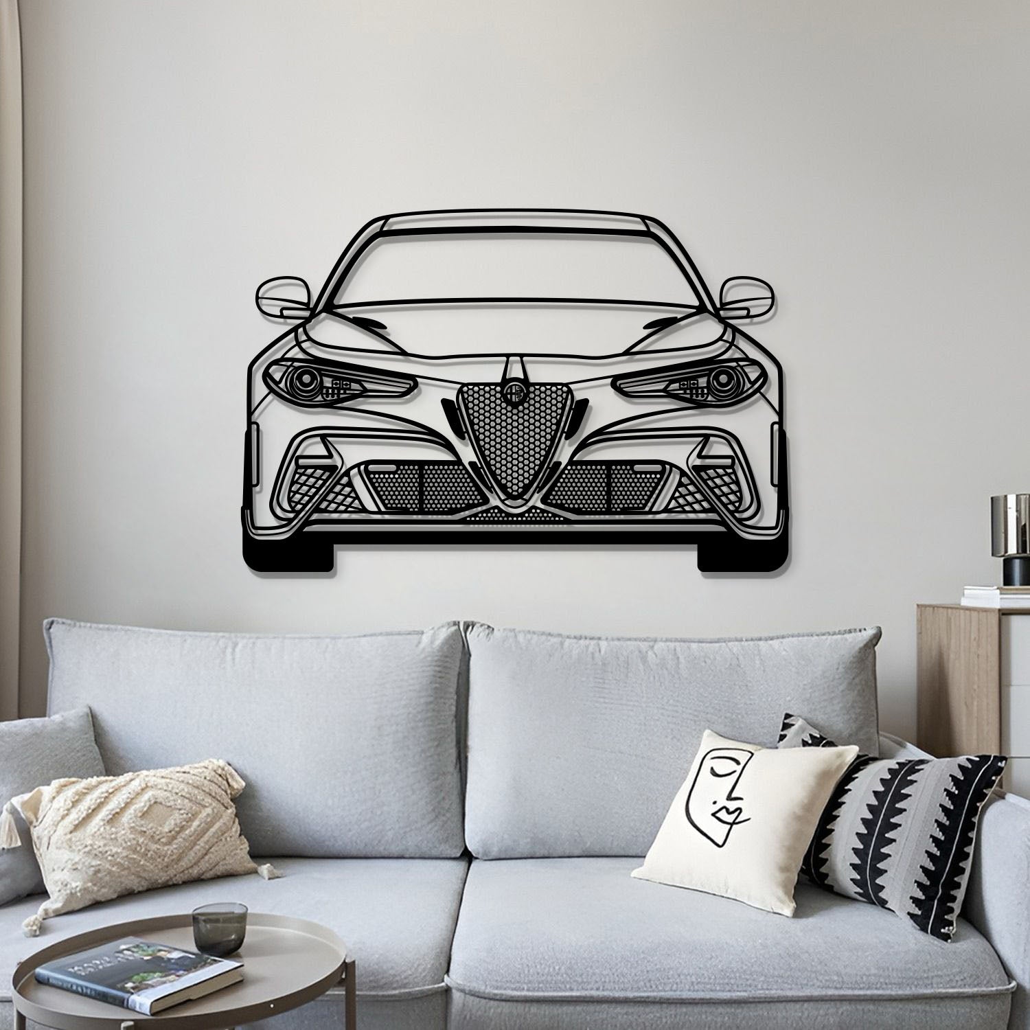 2021 Guilia GTA M Metal Car Wall Art - MT0751