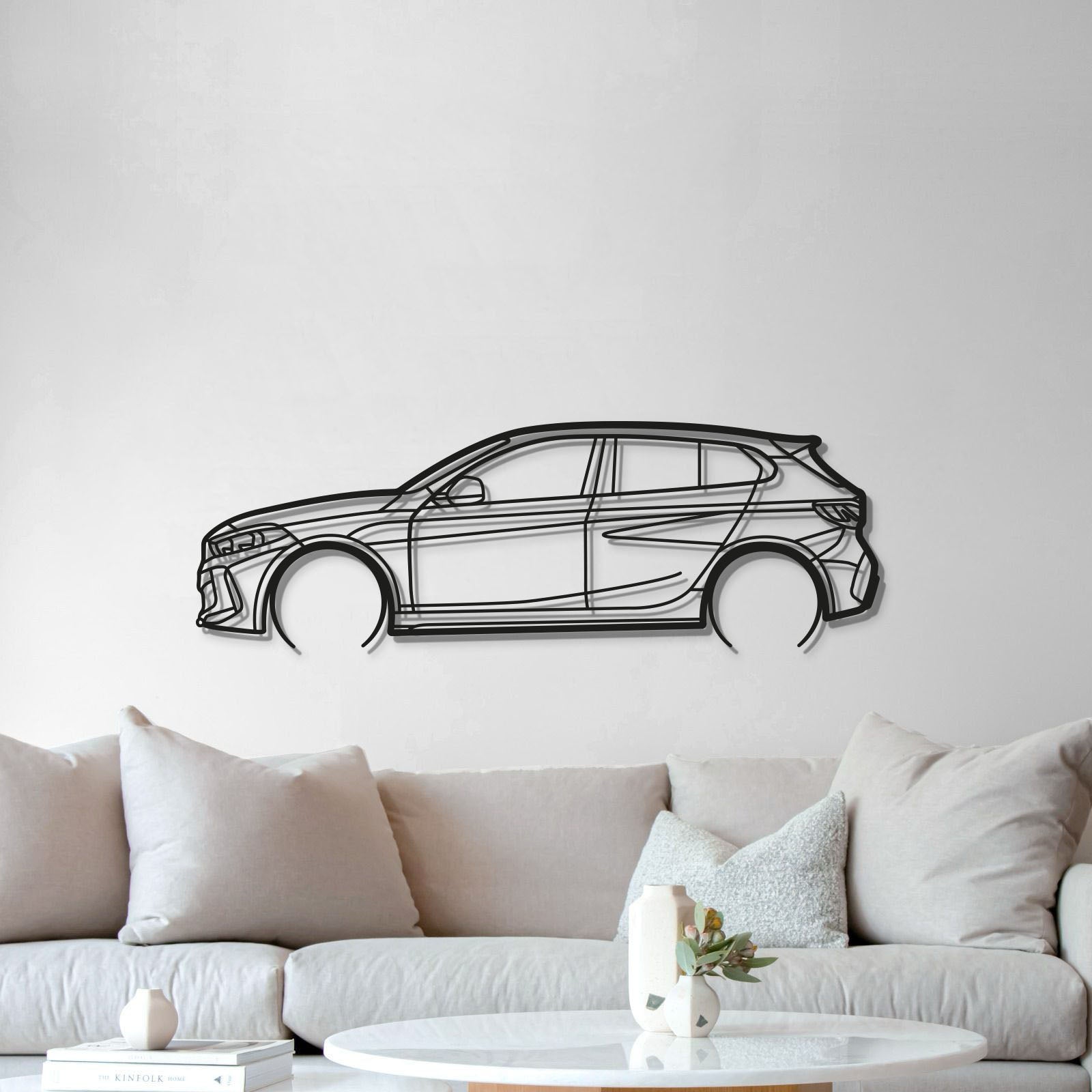 2021 M135i F40 Detailed Metal Car Wall Art - MT0754