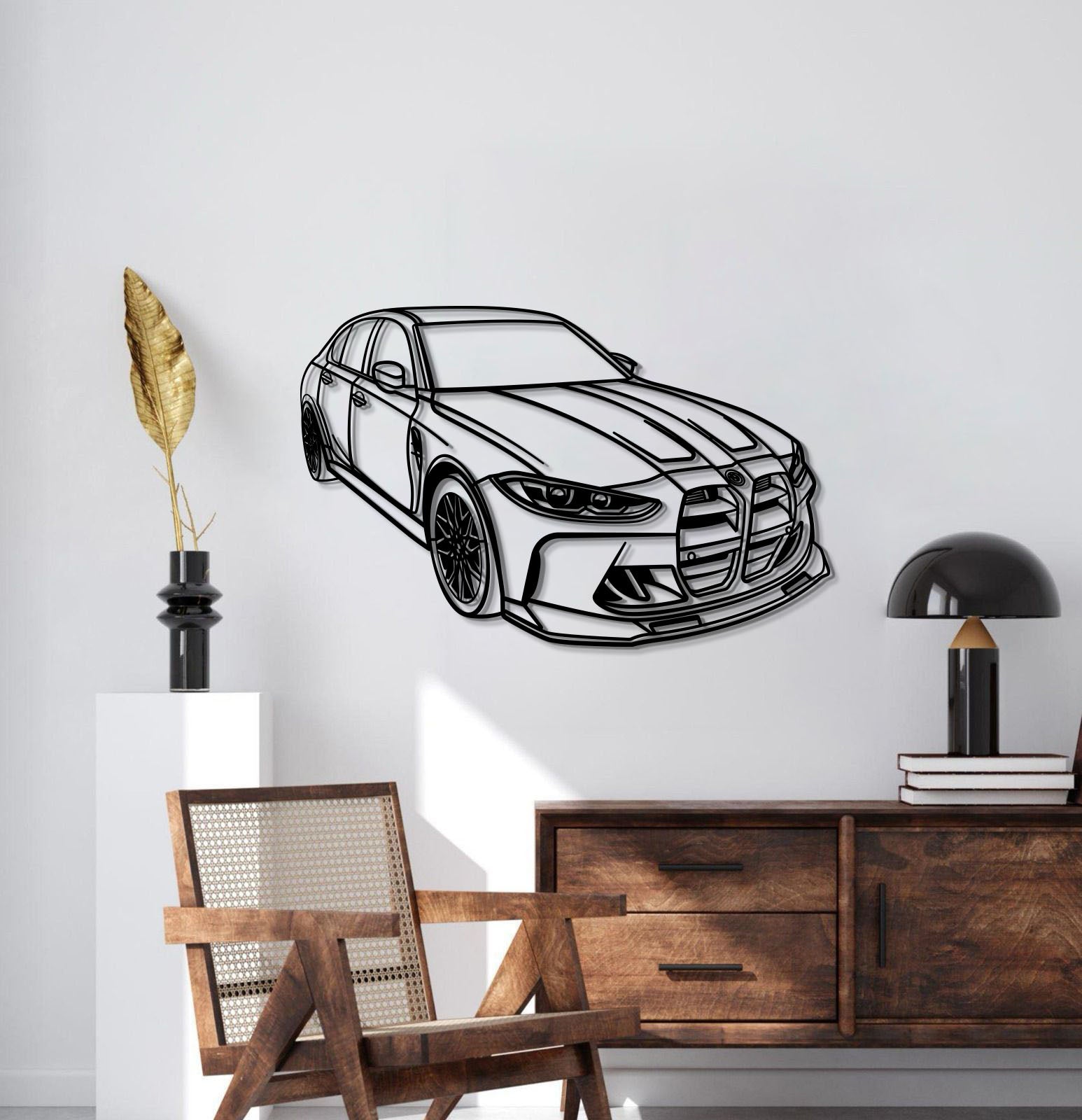 2021 M3 G80 Competition Perspective Metal Car Wall Art - MT0467