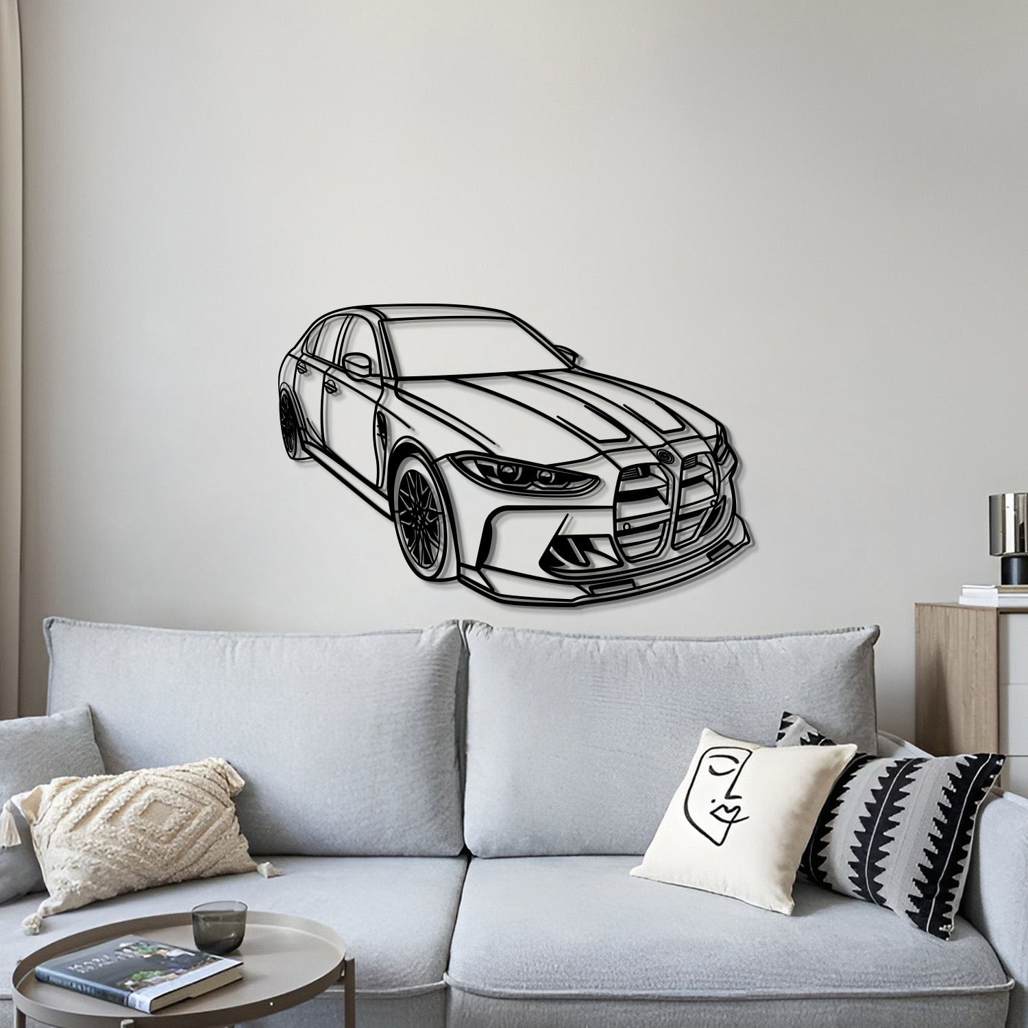 2021 M3 G80 Competition Perspective Metal Car Wall Art - MT0467