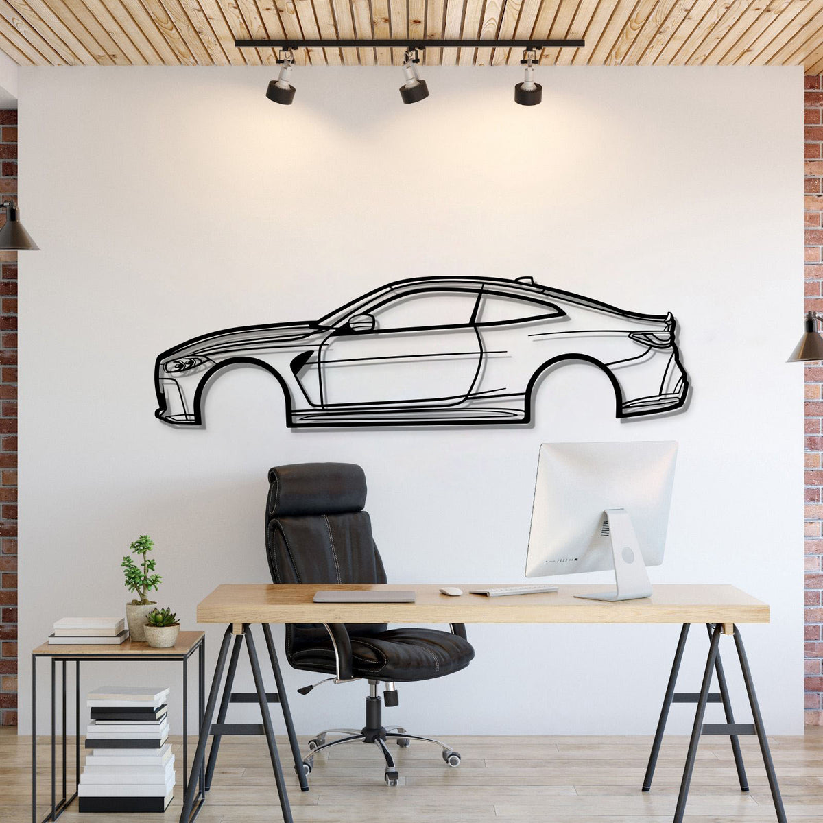 2021 M4 Competition Metall Auto Wandkunst - MT0755