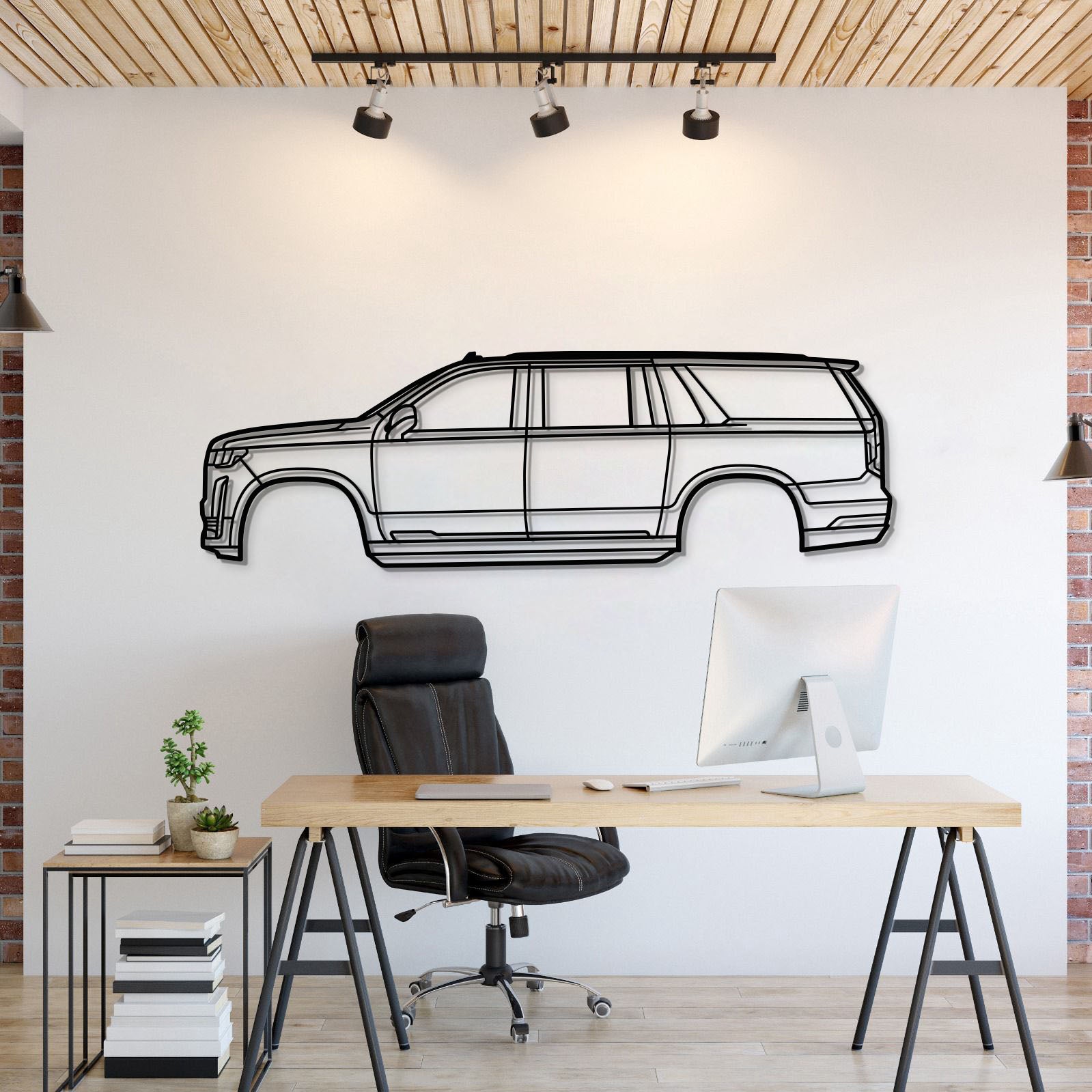 2021 Escalade ESV 5th Gen Metal Car Wall Art - MT0747