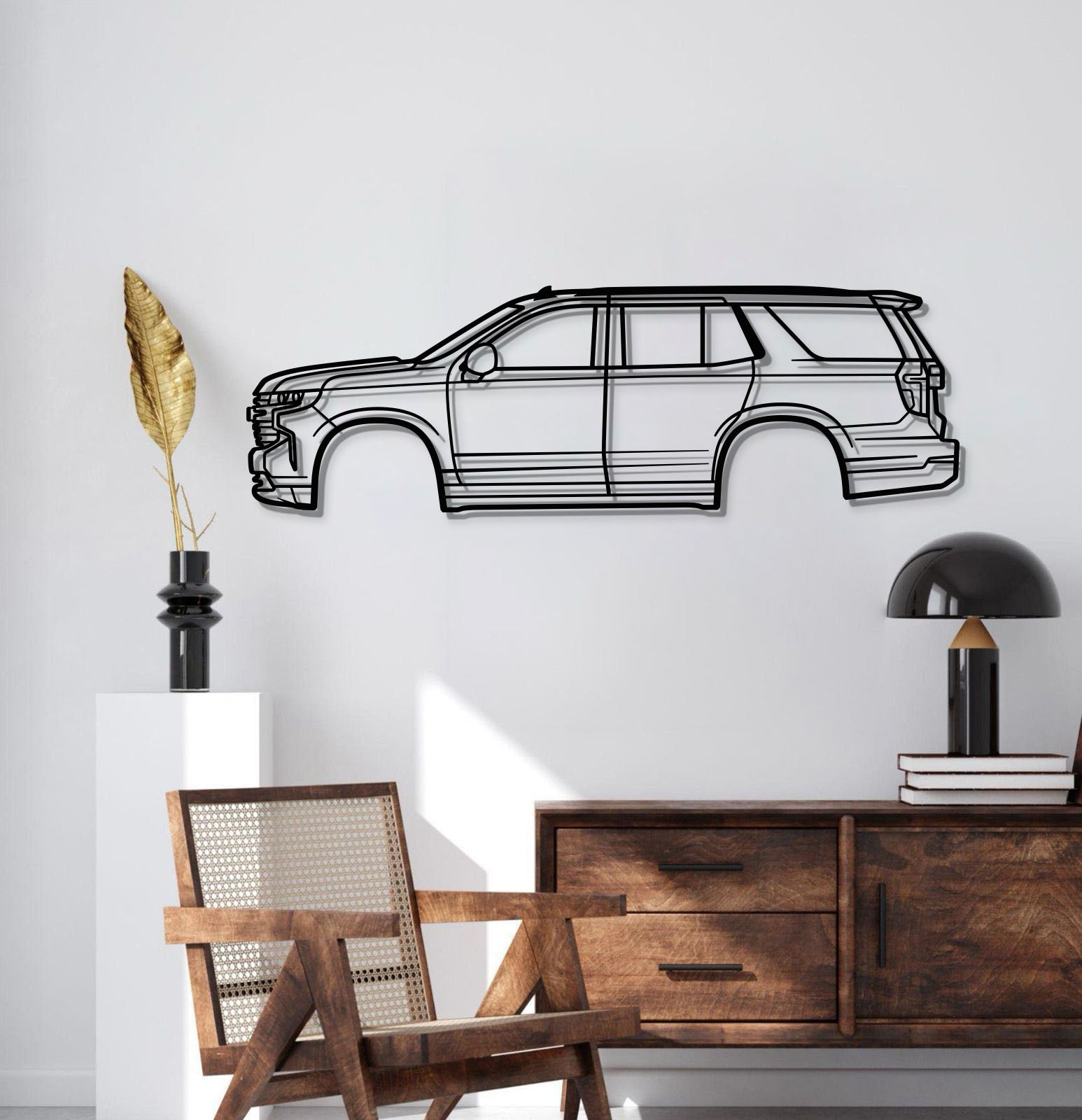 2021 Tahoe 5th Gen Metal Car Wall Art - MT0767