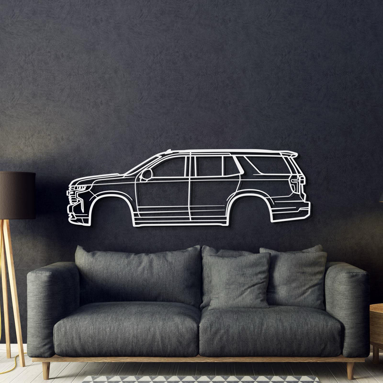 2021 Tahoe 5th Gen Metal Car Wall Art - MT0767