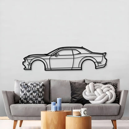 2021 Challenger Metal Car Wall Art - MT0744