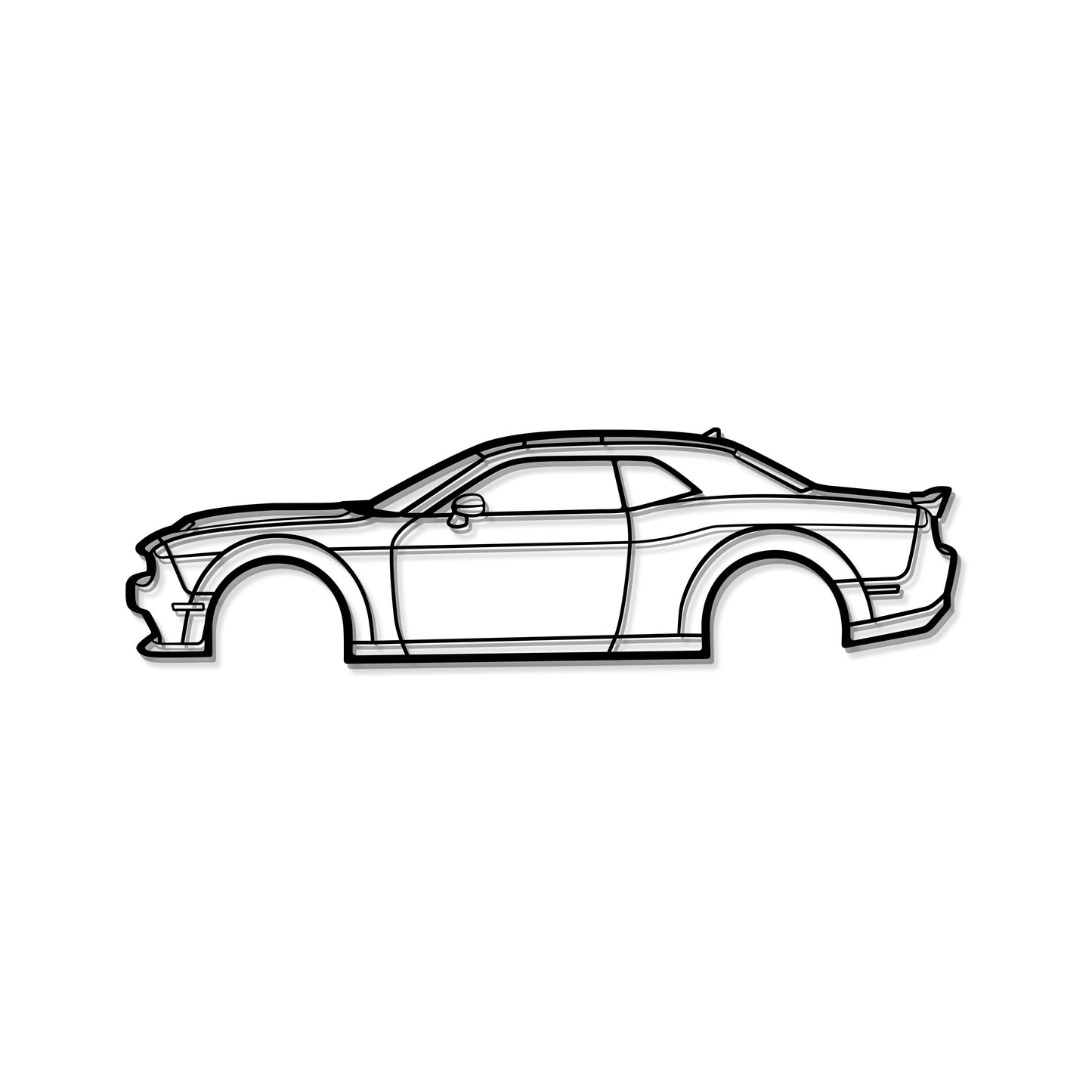 2021 Challenger Metal Car Wall Art - MT0744