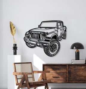 2021 Gladiator Perspective Metal Car Wall Art - MT1279