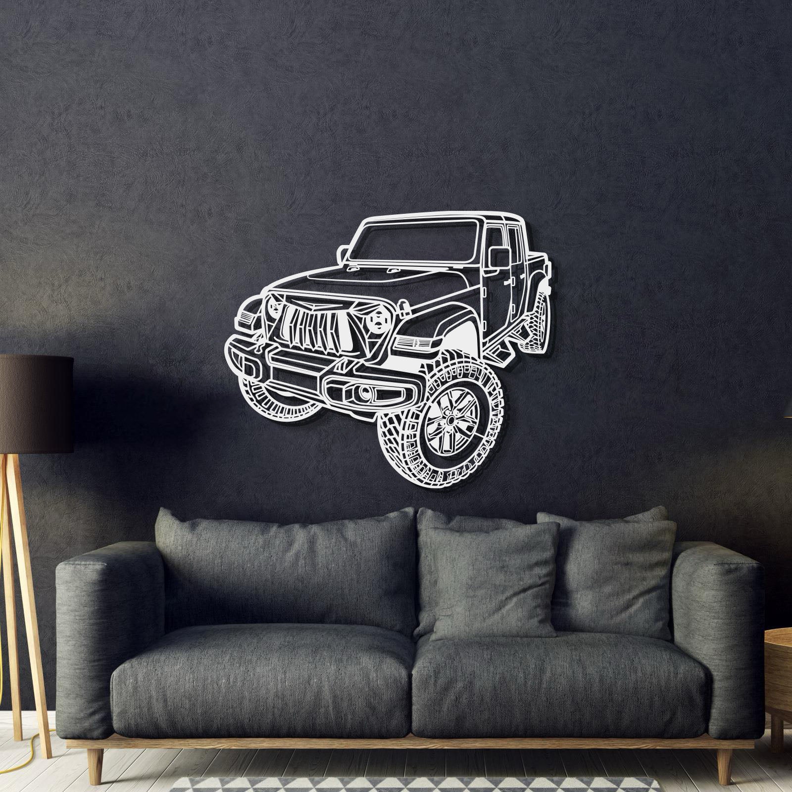 2021 Gladiator Perspective Metal Car Wall Art - MT1279