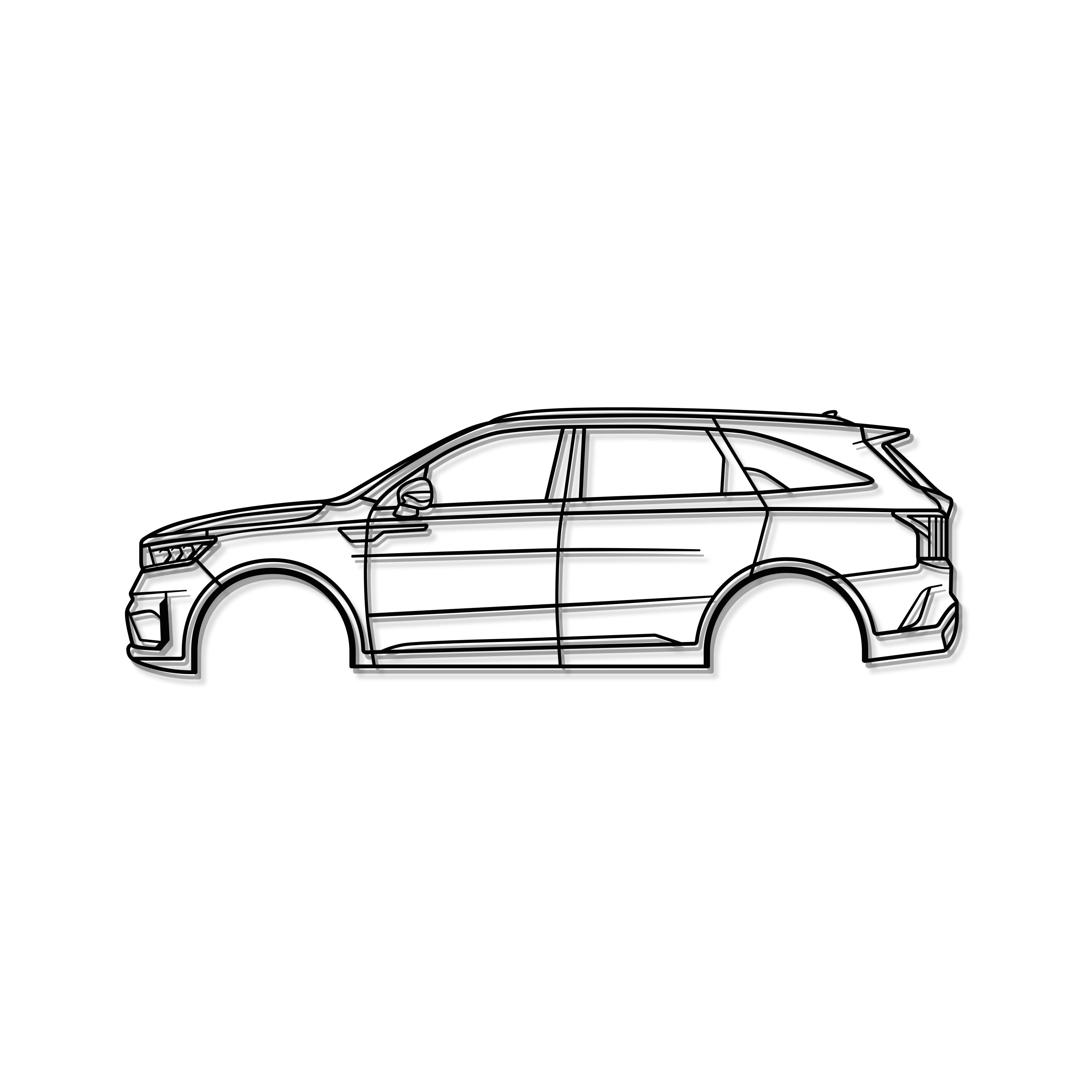 2021 Sorento 4th Gen Metal Car Wall Art - MT0764