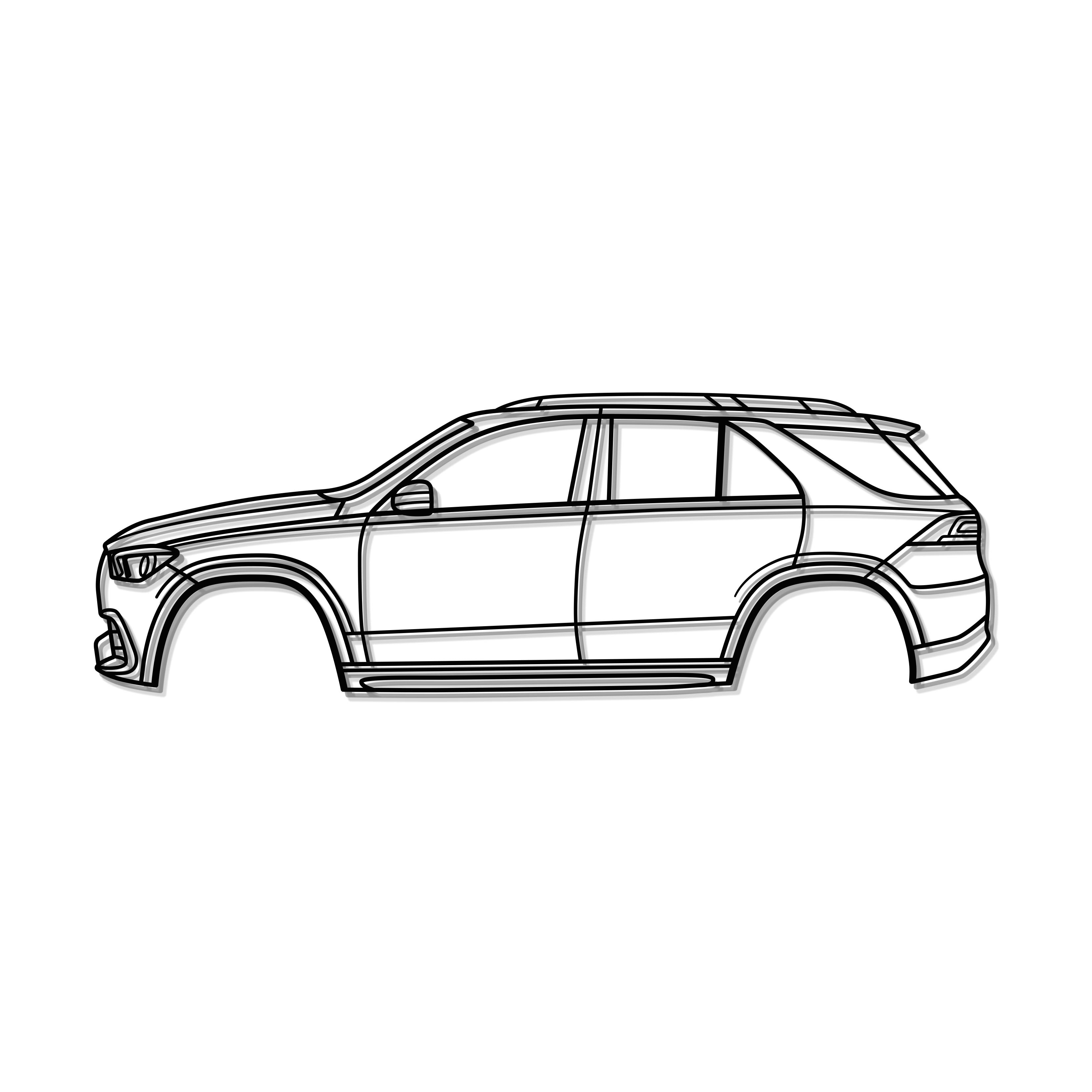 2021 AMG GLE 53 SUV W167 (4th Gen) Metal Car Wall Art - MT0740