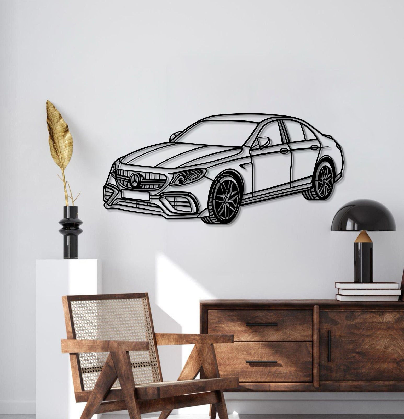 2021 E63S AMG Perspective Metal Car Wall Art - MT0466